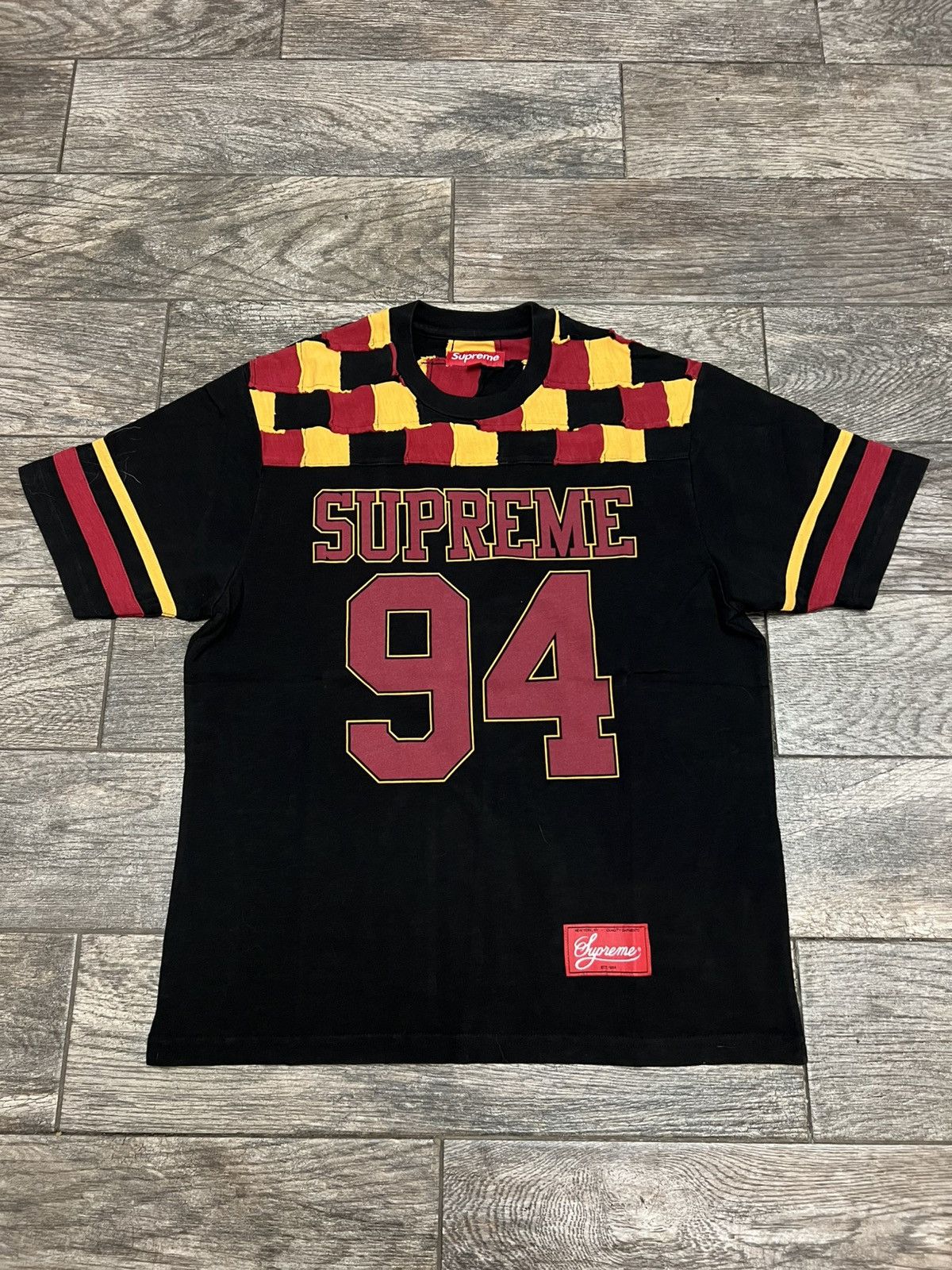 シャツ Supreme Split S/S Football Top XXL Black Supreme CDG Comme Des Garcons Shirt Split Box Logo Tee Black