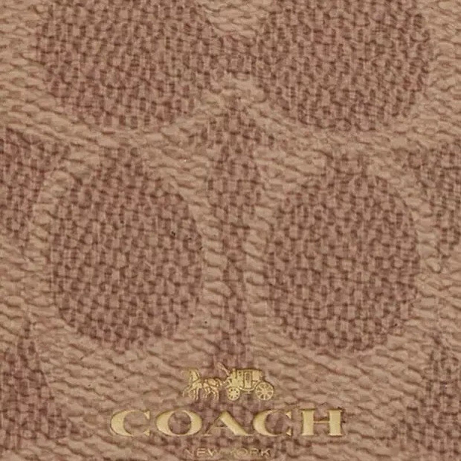 Coach NWT COACH ID Lanyard Signature Leather Tan/Brown CZ285 Size ONE SIZE - 8 Thumbnail