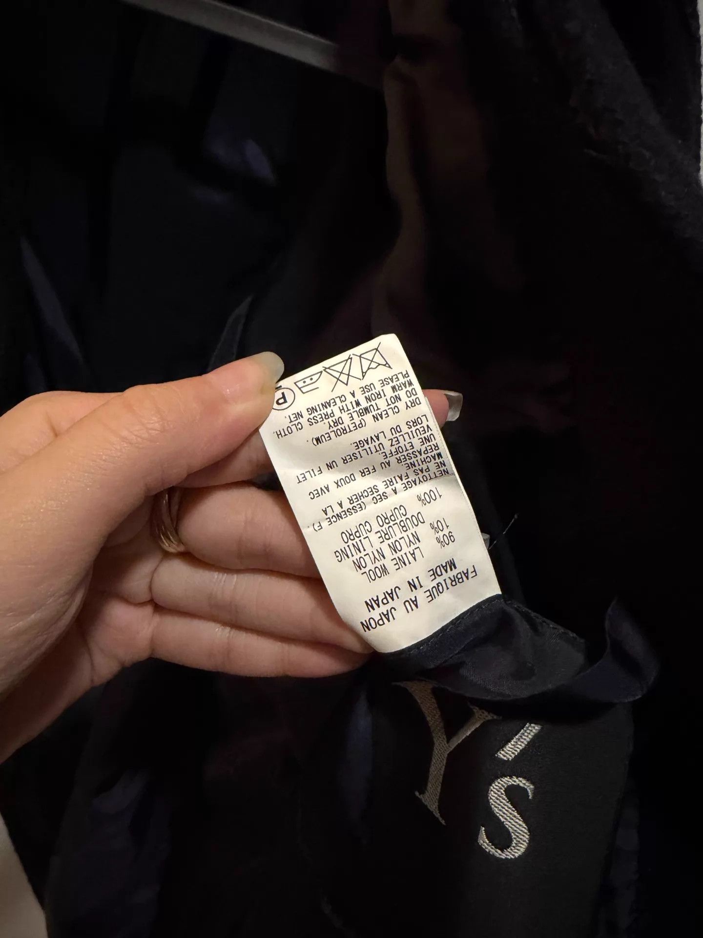Yohji Yamamoto Yohji Y's Wool Jacket YSL Vibe Blue-Black 2 9/10 Unique Size US M / EU 48-50 / 2 - 4 Thumbnail