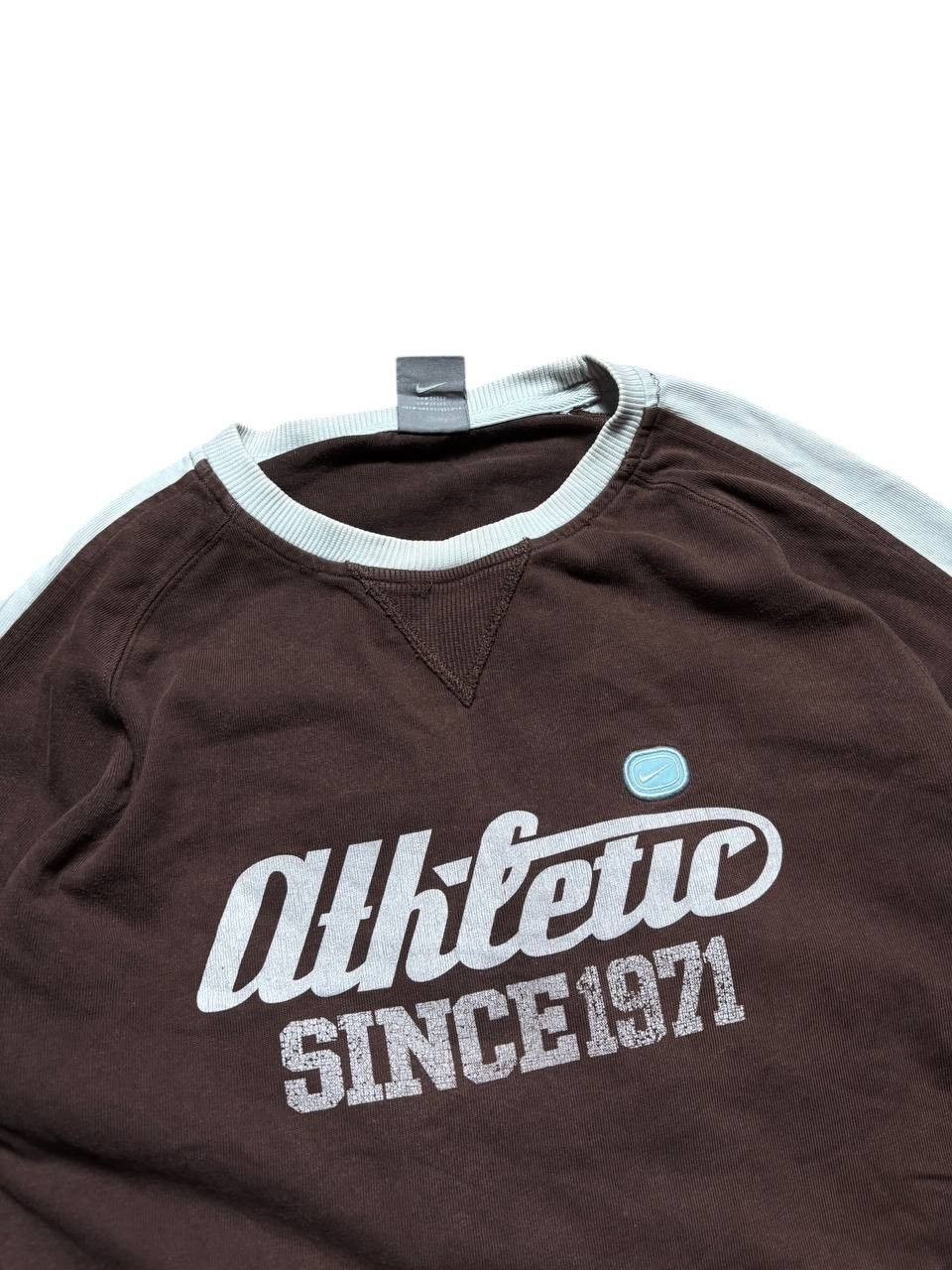 Nike VINTAGE Nike Athletic Dept Brown Stripe Crewneck M Size US M / EU 48-50 / 2 - 5 Thumbnail