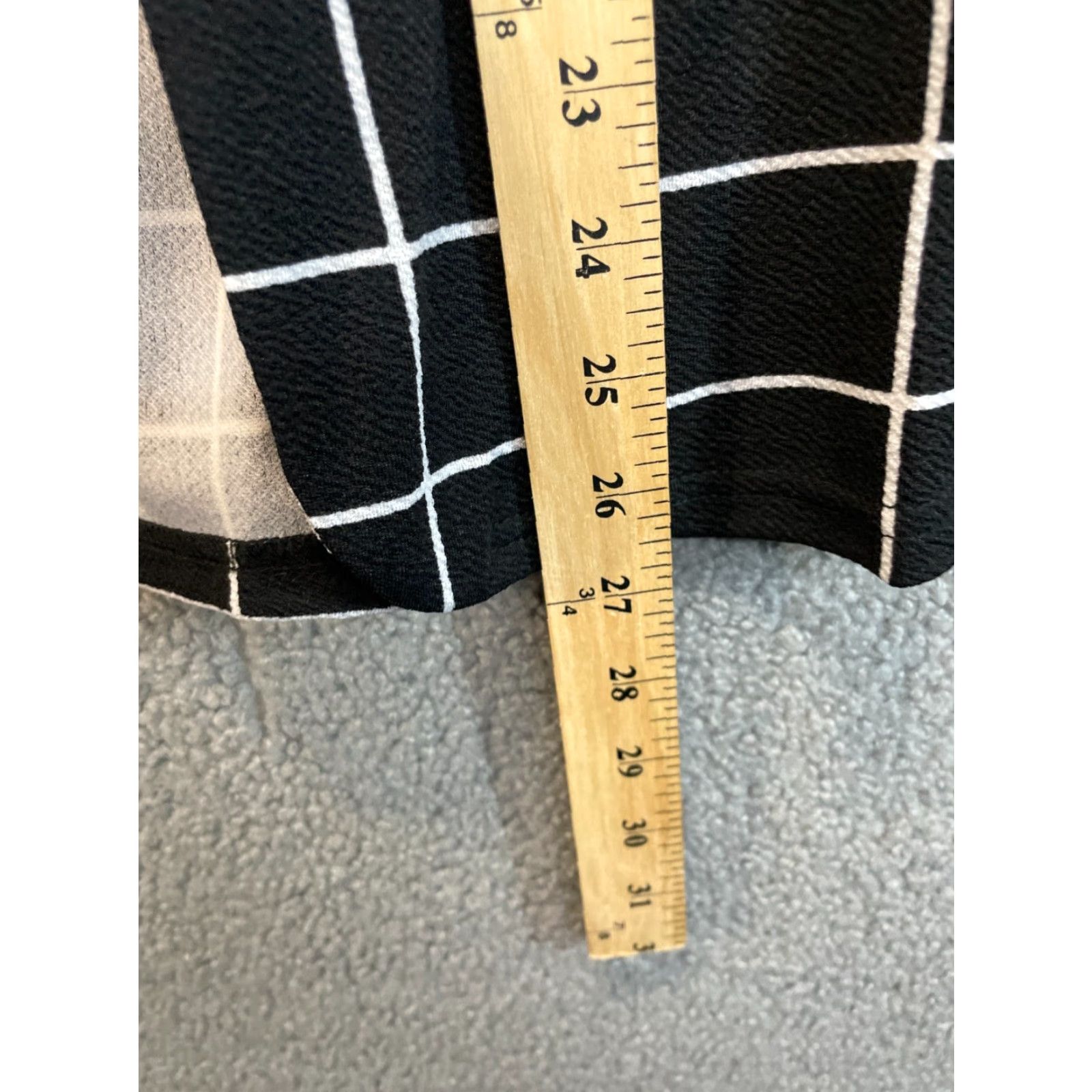 Vintage Unbranded Black and White Squares Open Front Work Jacket L Women Medium? Size L / US 10 / IT 46 - 4 Thumbnail