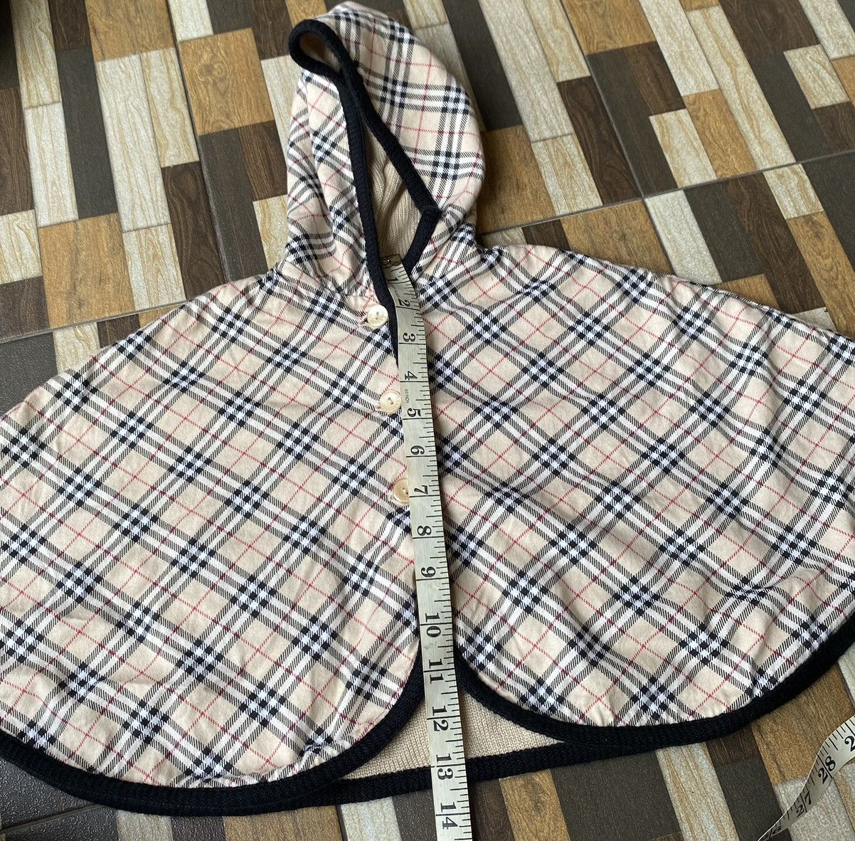 Burberry Kids Vintage Check Hooded Cape –Iconic Plaid Poncho