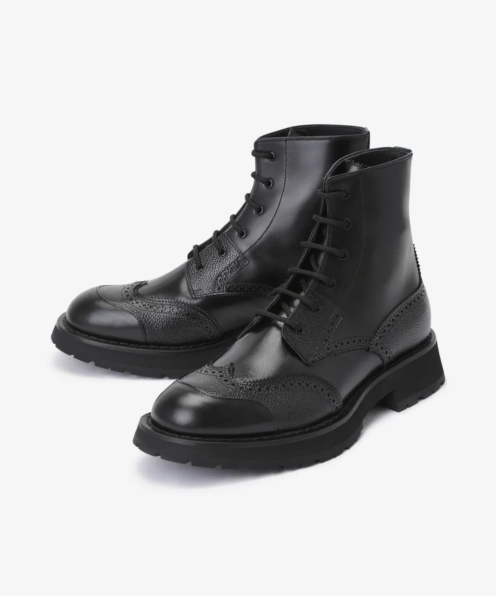 Alexander McQueen o1w1db10725 Punk Worker Boot in Black Size US 10 / EU 43 - 2 Thumbnail