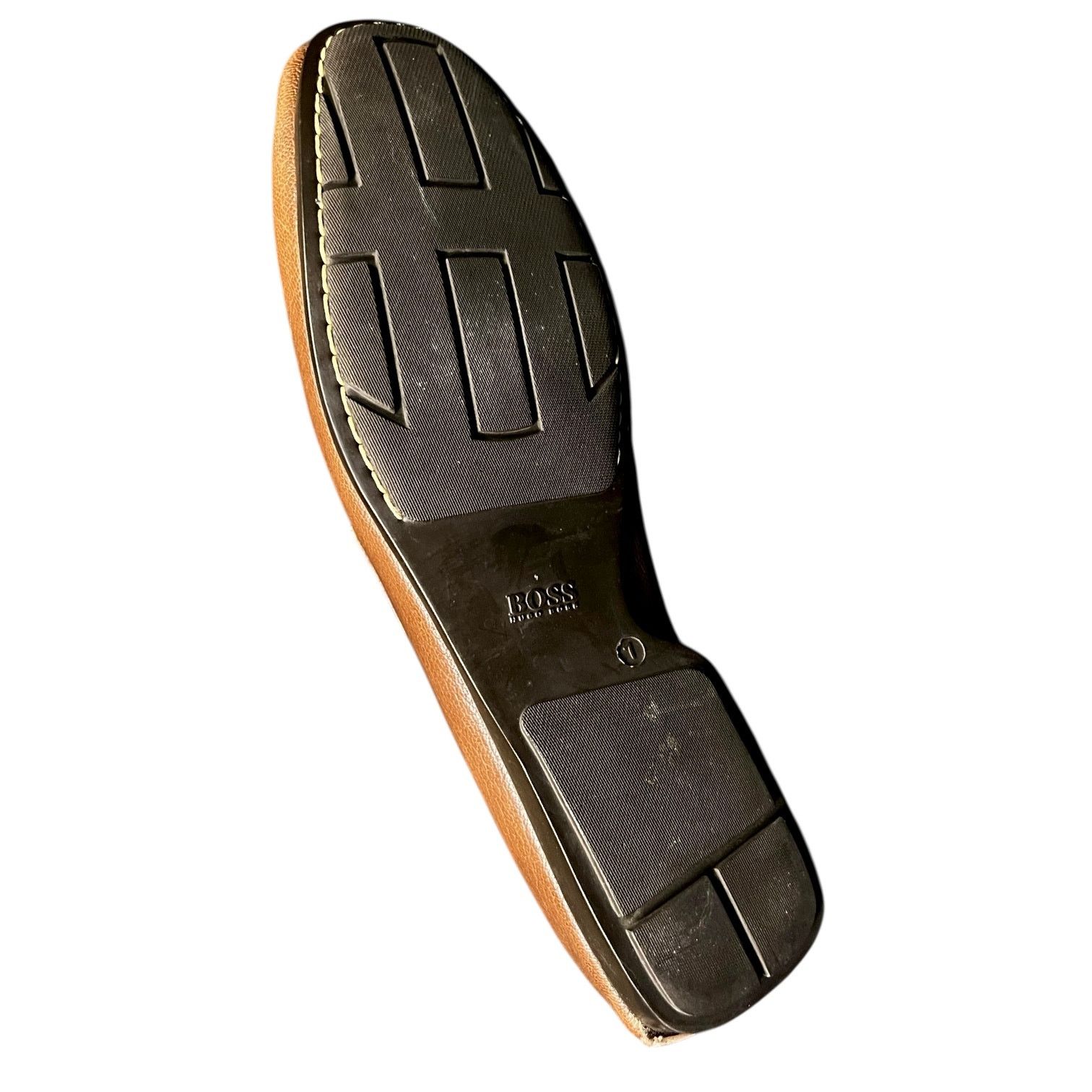 Hugo Boss Men's Hugo Boss Brown Leather Driving Shoes Loafers - US 7 Size US 7 / EU 40 - 9 Thumbnail