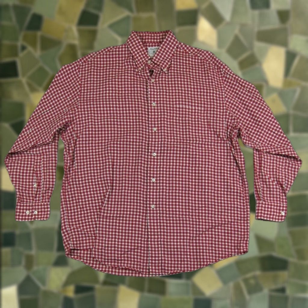 Brooks Brothers Brooks Brothers Button-Down Shirt Men L 100% Cotton Plaid Red White Long Sleeve Button-Up Size US L / EU 52-54 / 3 - 1 Thumbnail