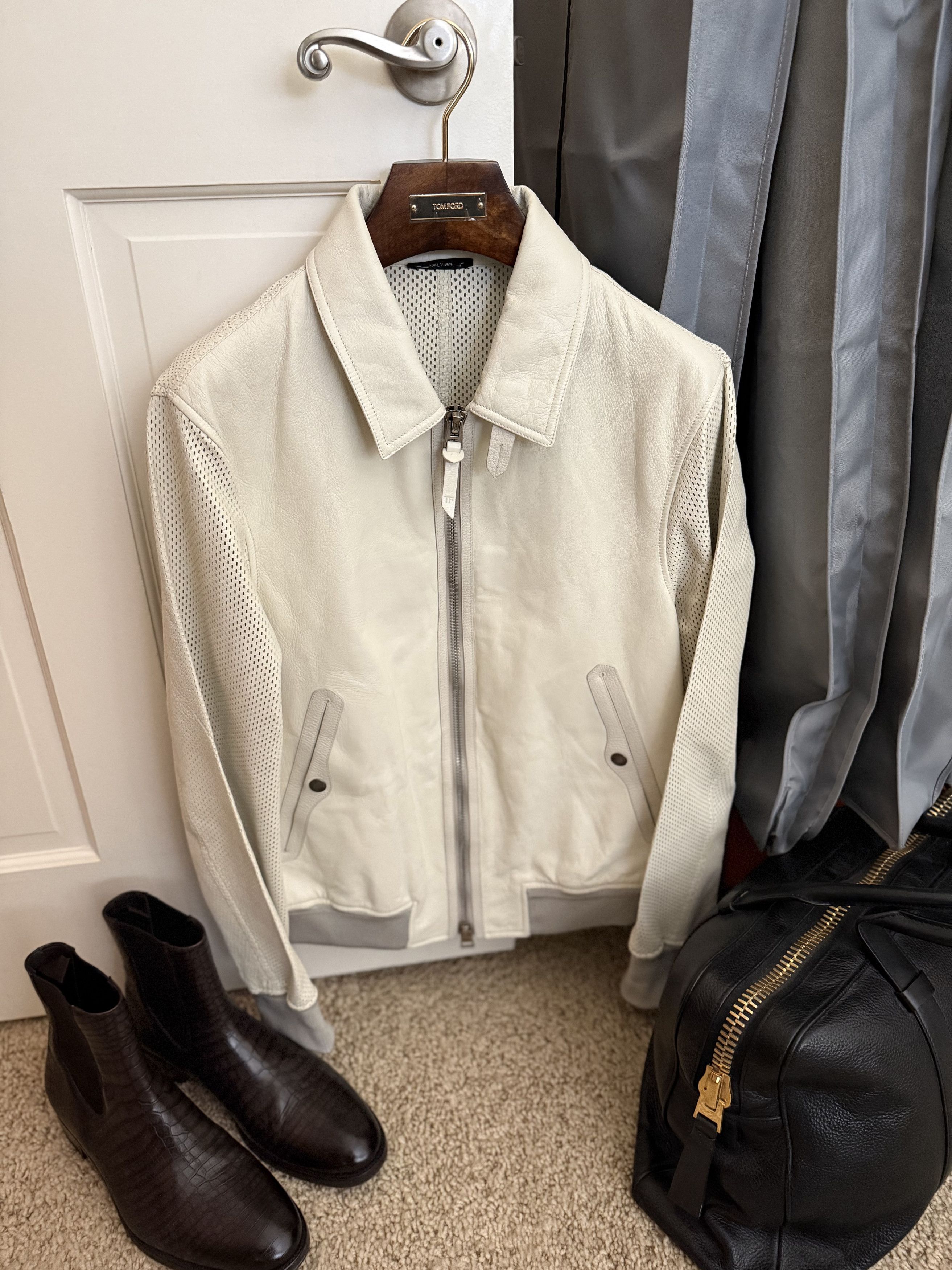Tom Ford Fits 50-52, Ultimate Rare $8,700 w/tax Perforated Jacket Size US L / EU 52-54 / 3 - 5 Thumbnail
