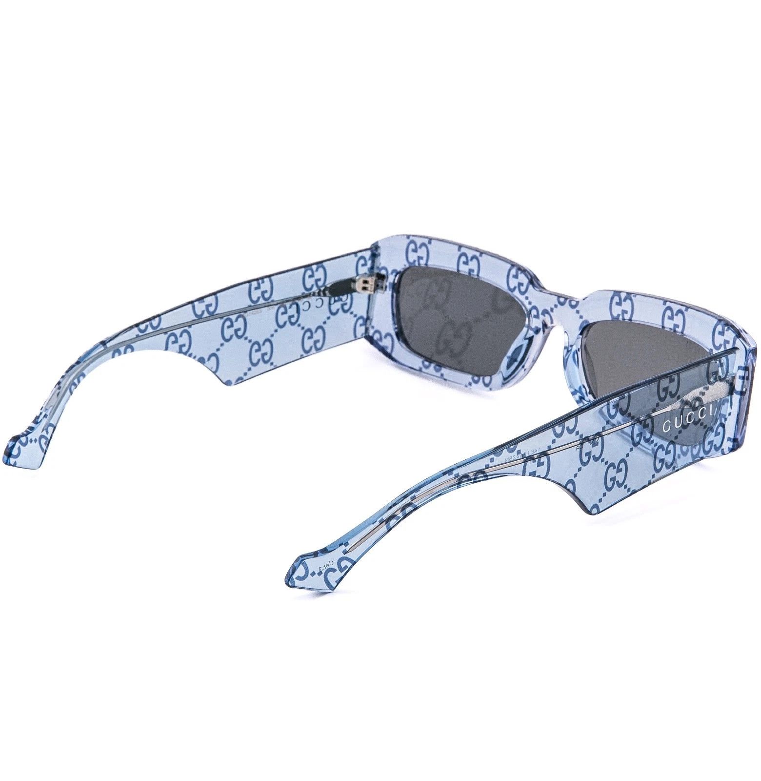 Gucci GUCCI 1426 Crystal Blue GG Print Logo Gg1426S Sunglasses 006 Size ONE SIZE - 2 Thumbnail