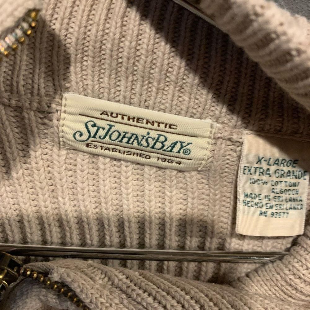 St. Johns Bay St. John’s Quarter Zip Turtleneck Sweater Size US XL / EU 56 / 4 - 2 Thumbnail