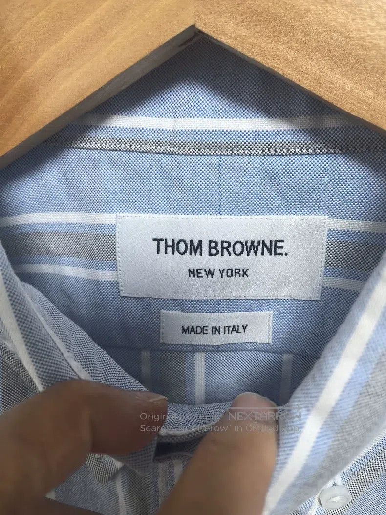 Thom Browne Thom Browne Sleeve Badge Oxford Shirt Size US S / EU 44-46 / 1 - 4 Thumbnail