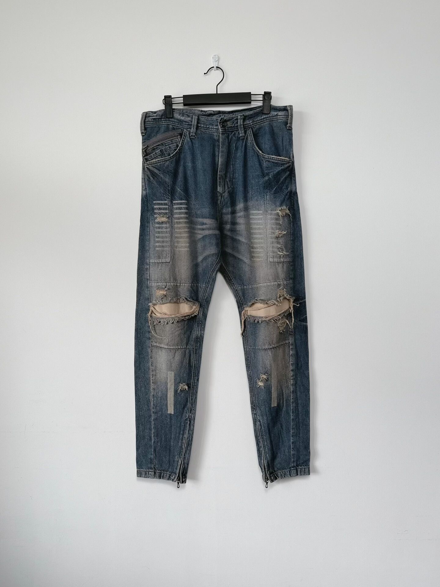 Julius Distressed Julius7 Denim Pants Size US 32 / EU 48 - 1 Thumbnail