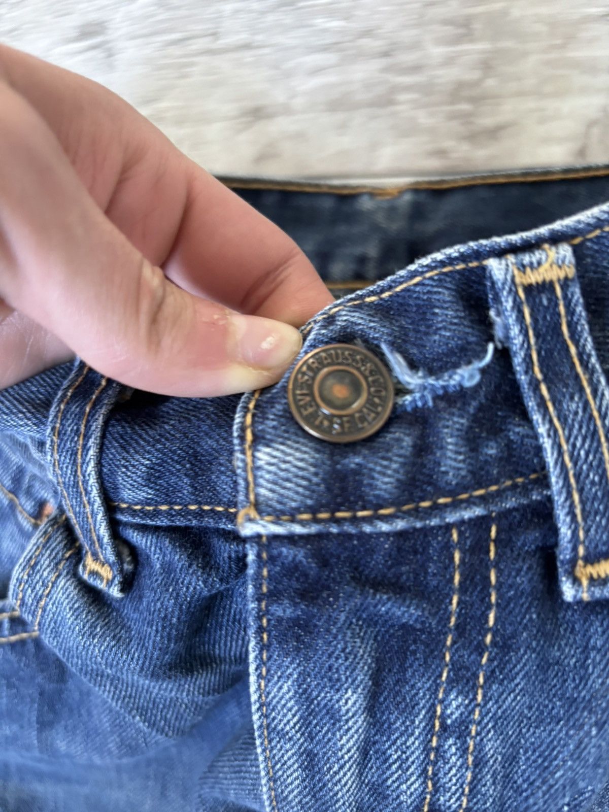 If Six Was Nine × Japanese Brand × Vintage Vintage Rick Owens Junya Watanabe Style Flared Jeans Size US 28 / EU 44 - 6 Thumbnail