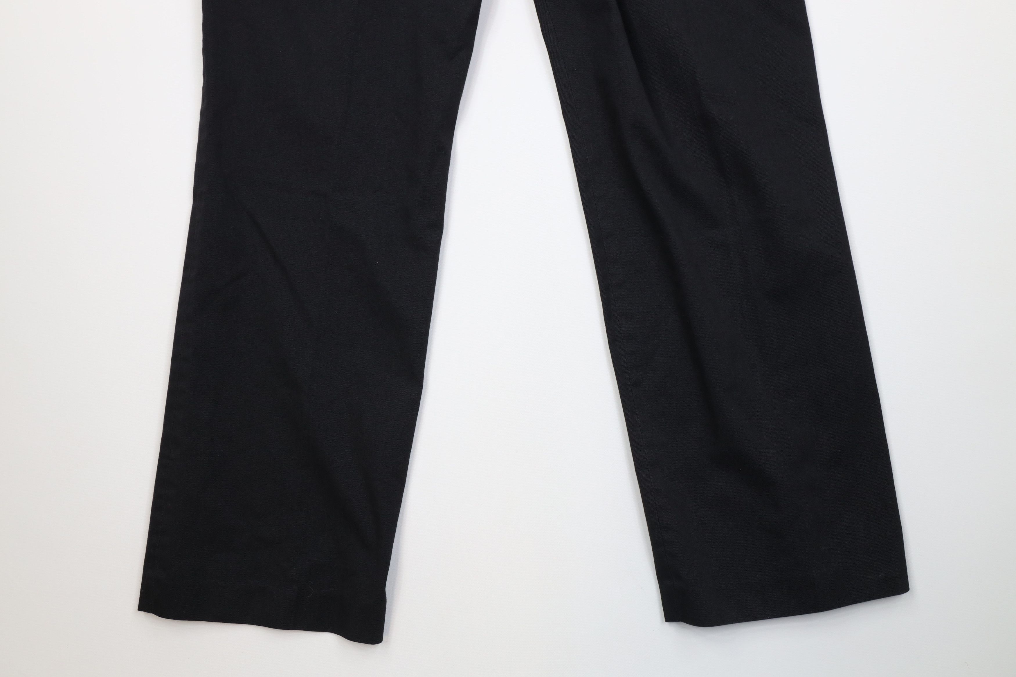 Vintage Vintage 70s Streetwear Flared Wide Leg Chino Pants Black USA Size US 36 / EU 52 - 13 Thumbnail