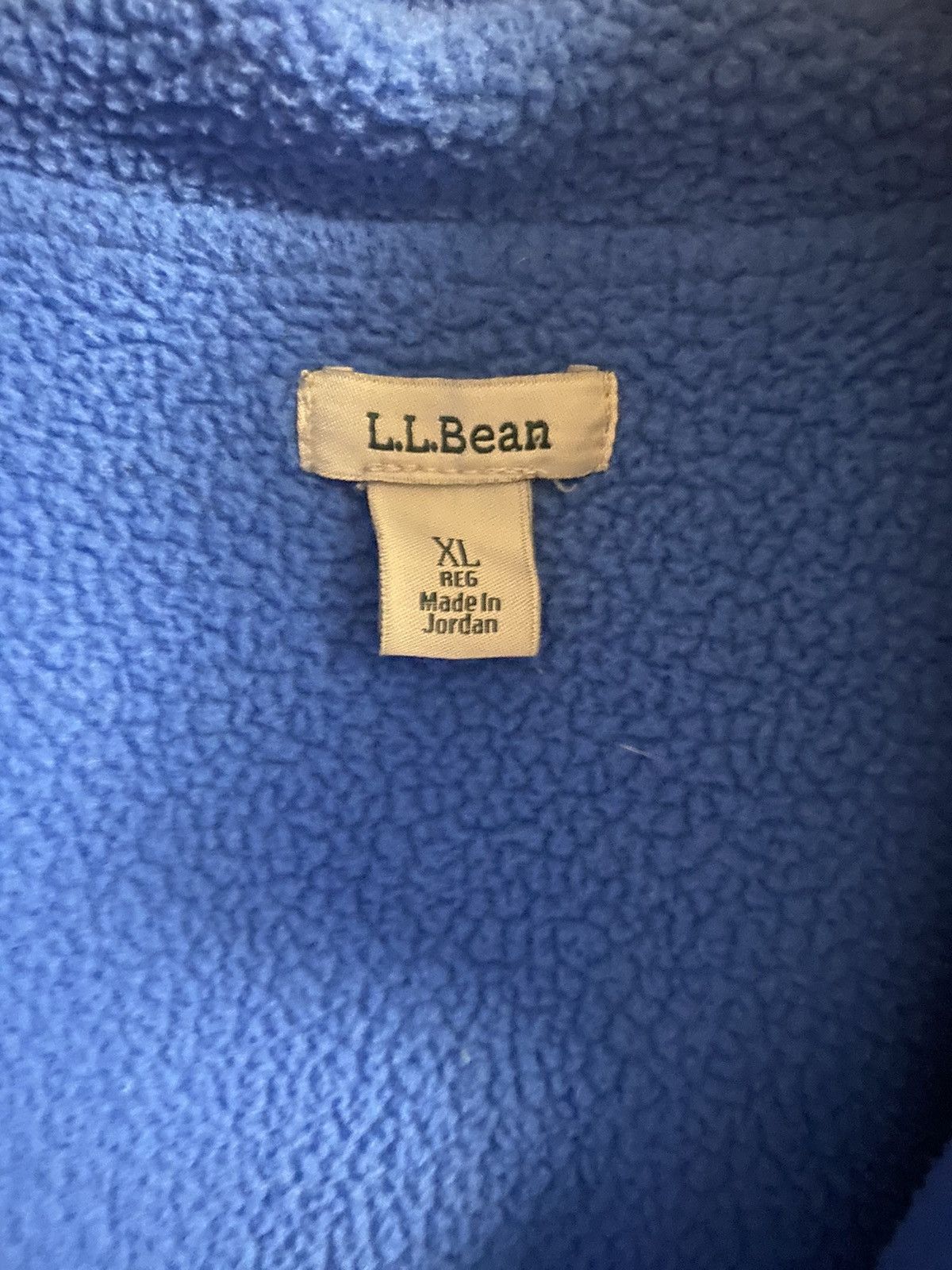 L.L. Bean × Vintage Vintage 90s L.L. Bean Half Zip Fleece Blue Size XL Size US XL / EU 56 / 4 - 3 Thumbnail