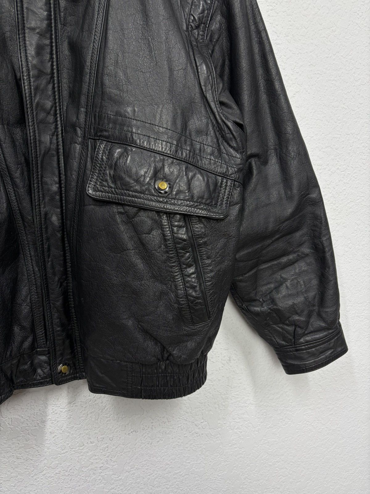Hedi Slimane Vintage Black Leather Fringe Biker Transformer Vest Jacket Size US L / EU 52-54 / 3 - 13 Thumbnail