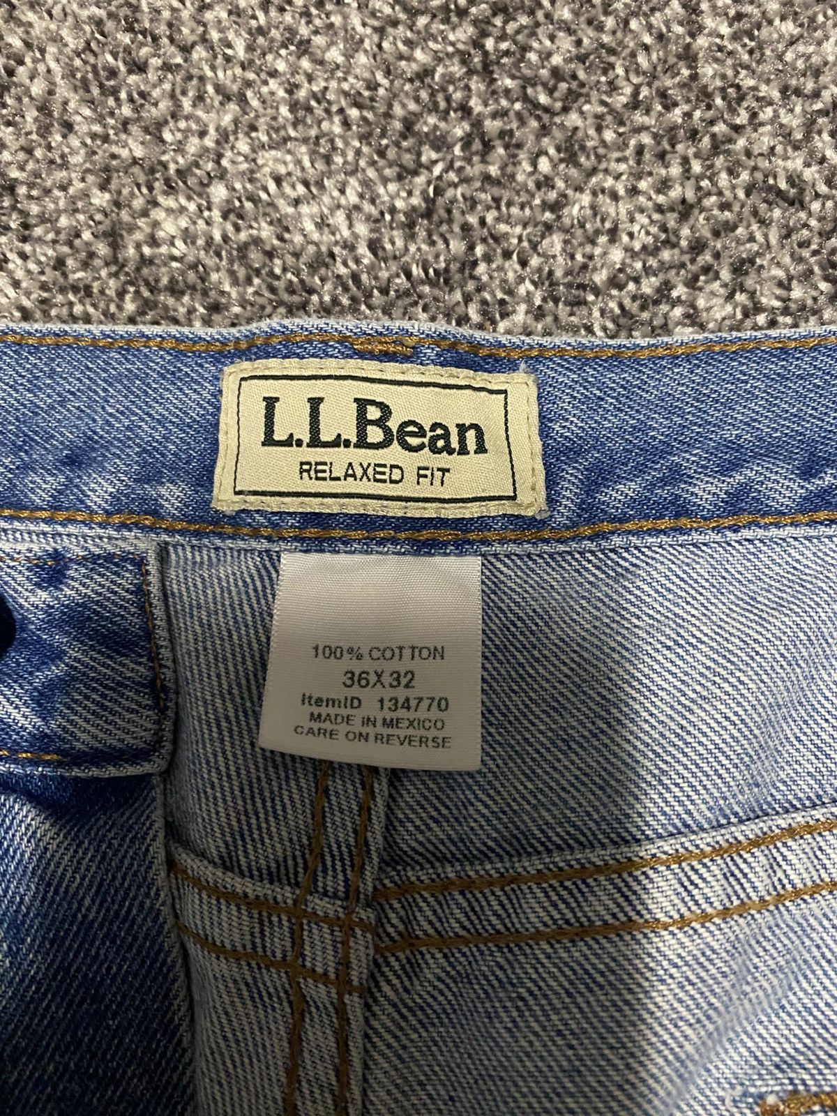 L.L. Bean L.L.Bean Relaxed Fit Jeans 36x32 100% Cotton Vintage Denim Size US 36 / EU 52 - 3 Thumbnail
