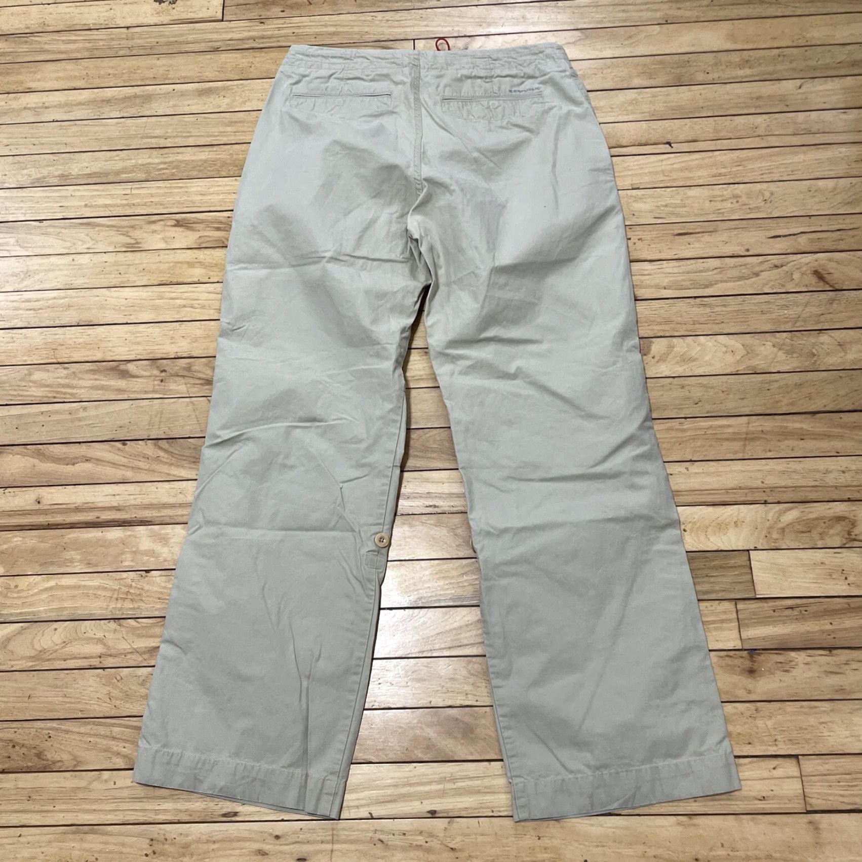 Banana Republic VINTAGE Banana Republic Pants Cargo Slim 2004 Y2K Adult M 34x31 Beige Cotton Canvas Mens Size US 31 - 2 Thumbnail