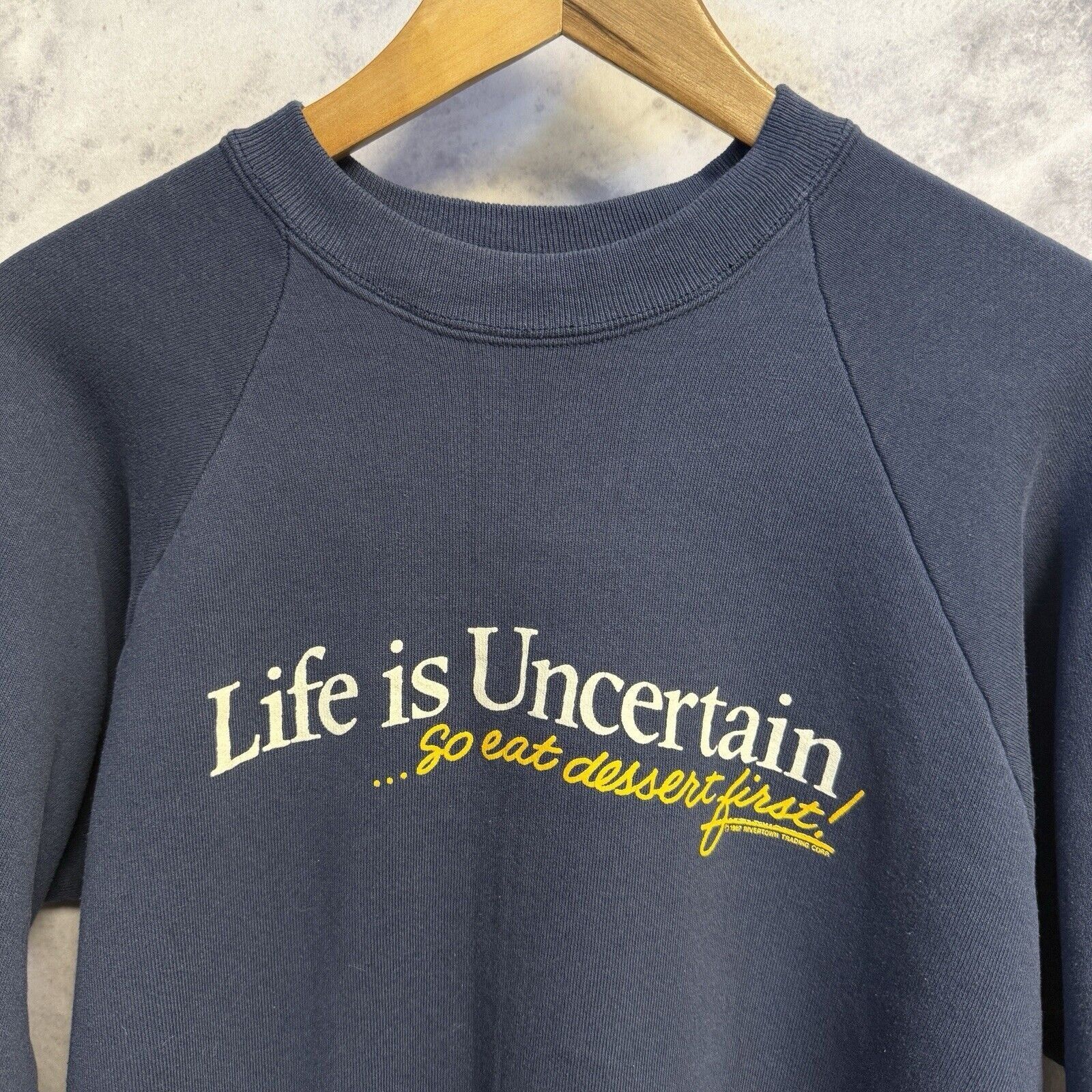 Vintage Vintage 90s Funny Saying Sweatshirt Size US XL / EU 56 / 4 - 1 Thumbnail