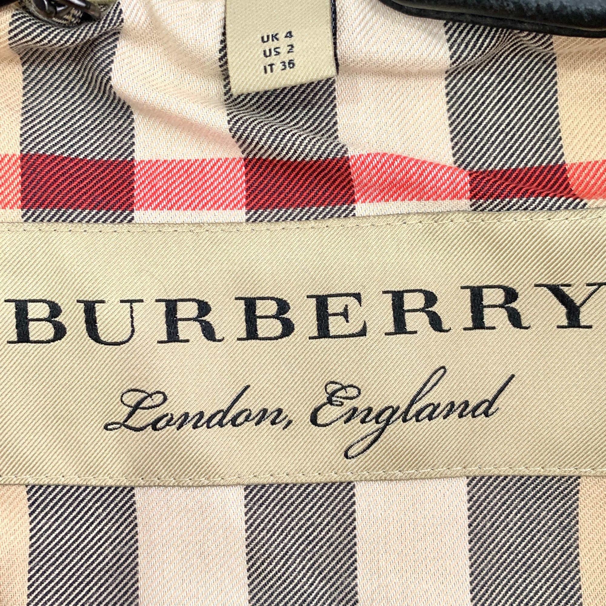 Burberry Burberry Beige Double Breasted Trench Coat Size 2/36 Cotton Size XS / US 0-2 / IT 36-38 - 3 Thumbnail