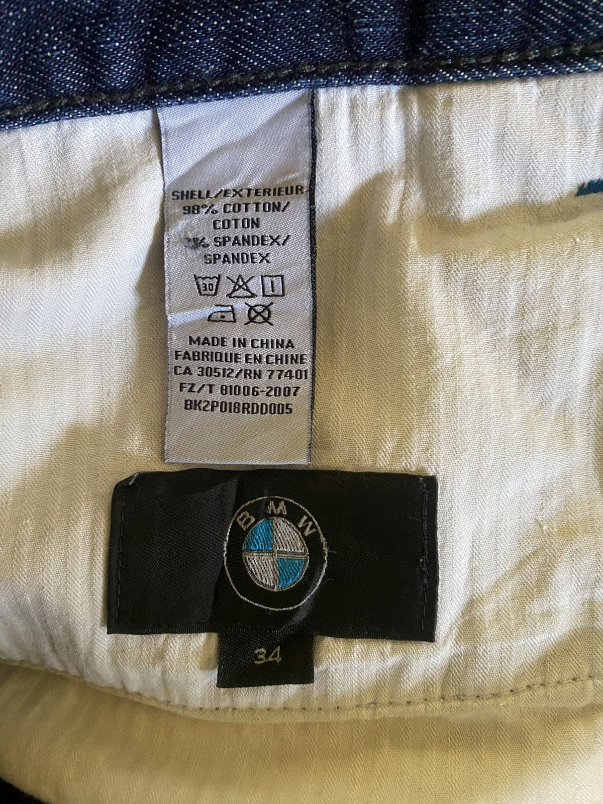 BMW Vintage Bmw Rare Design Blue Denim Size US 34 / EU 50 - 15 Thumbnail