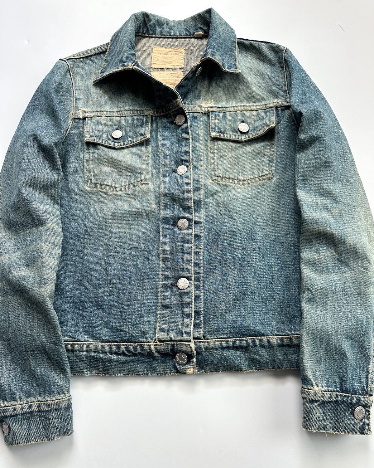 Helmut Lang 1999 Helmut Lang Faded Blue Denim Jacket Size XS / US 0-2 / IT 36-38 - 7 Thumbnail