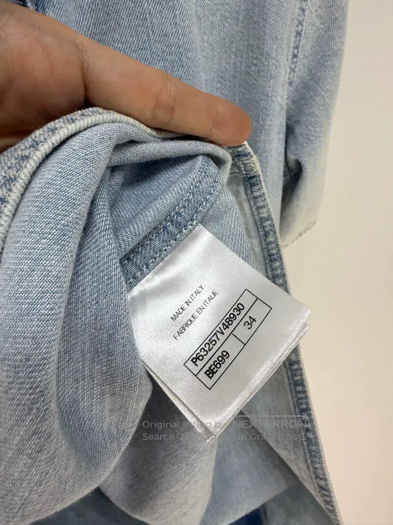Chanel Chanel 20P Denim Laced Short Sleeve Size XXS / US 00 / IT 34 - 6 Thumbnail
