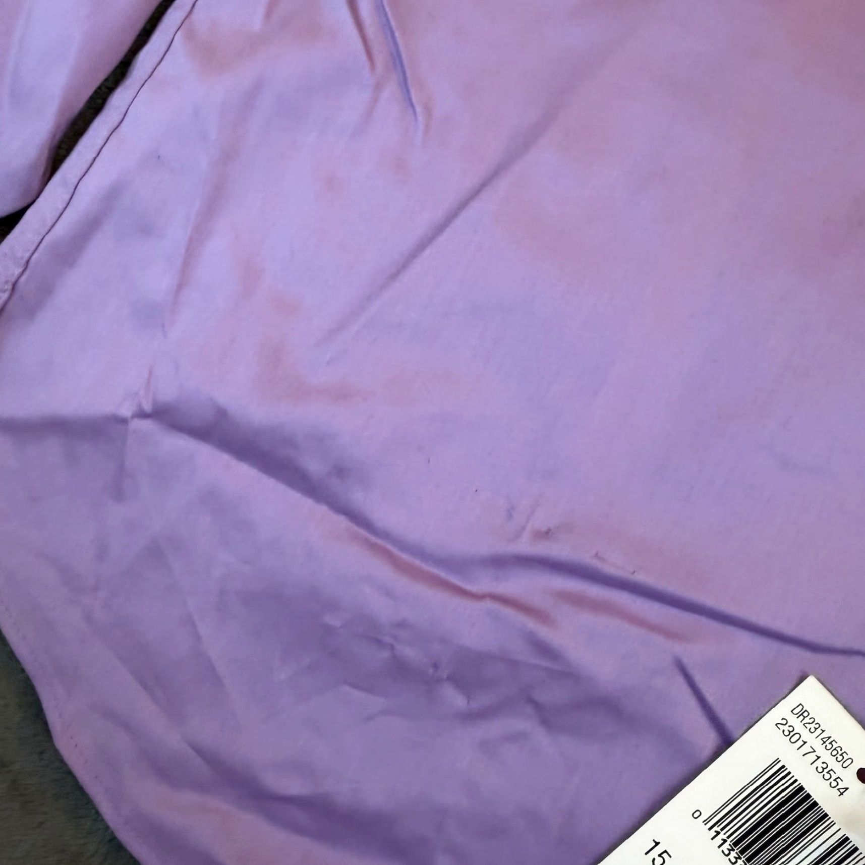 Izod VINTAGE IZOD dress shirt? (No, not vintage) IZOD Slim Fit Button-Down Dress Shirt Purple Advantage Cool FX Mens Medium NWT Size 40R - 2 Thumbnail