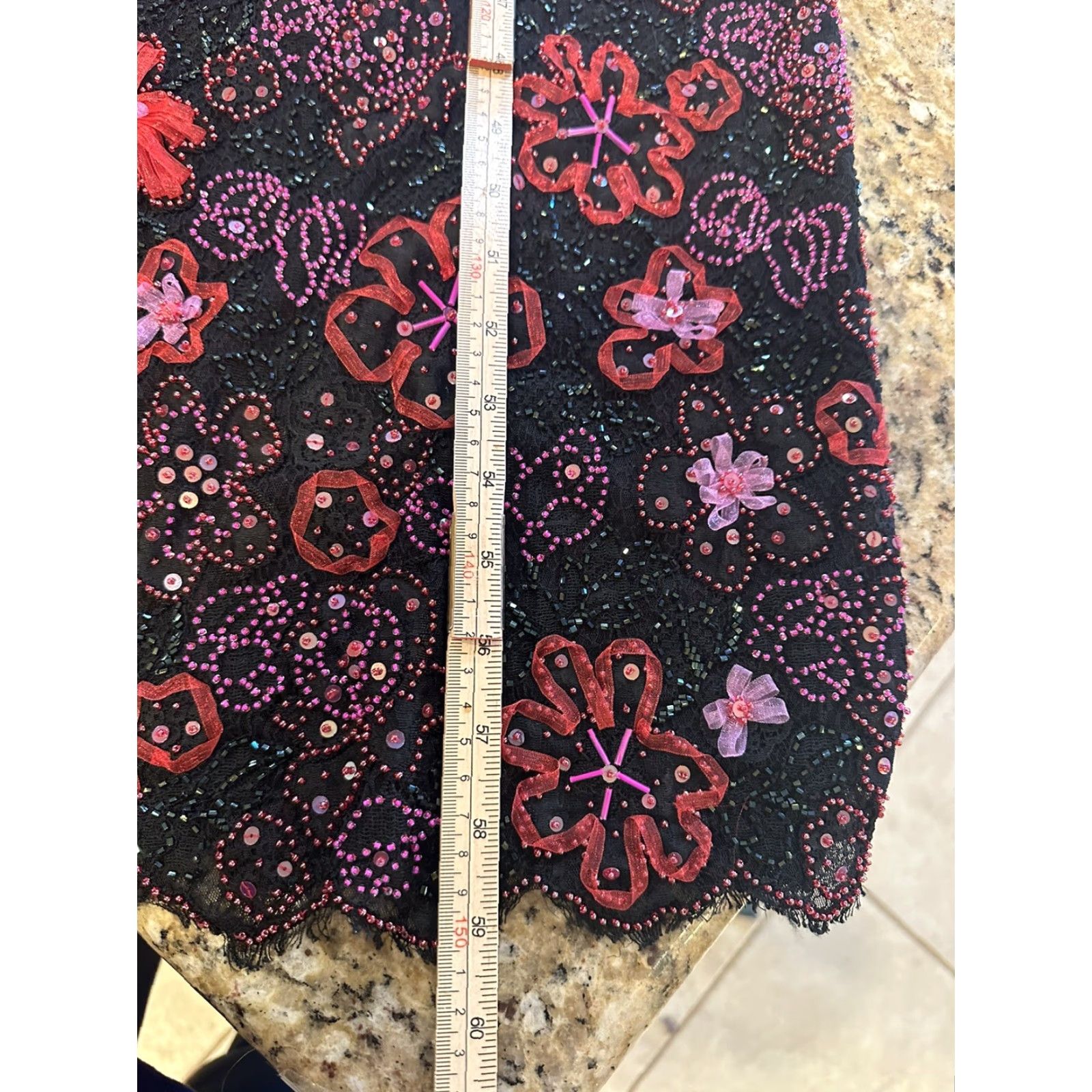 Vintage VINTAGE Kay Unger New York Women’s Sleeveless Beaded Dress 14 Black Womens Long Sleeveless Dress Beaded 14 Kay Unger New York Womens Brown? Size XL / US 12-14 / IT 48-50 - 5 Thumbnail