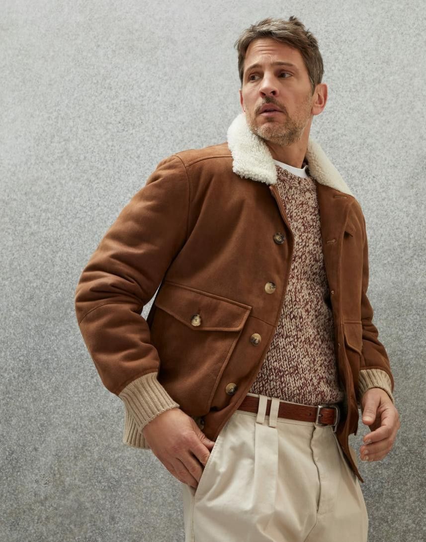 Brunello Cucinelli Jacket in Brown Size US L / EU 52-54 / 3 - 4 Thumbnail