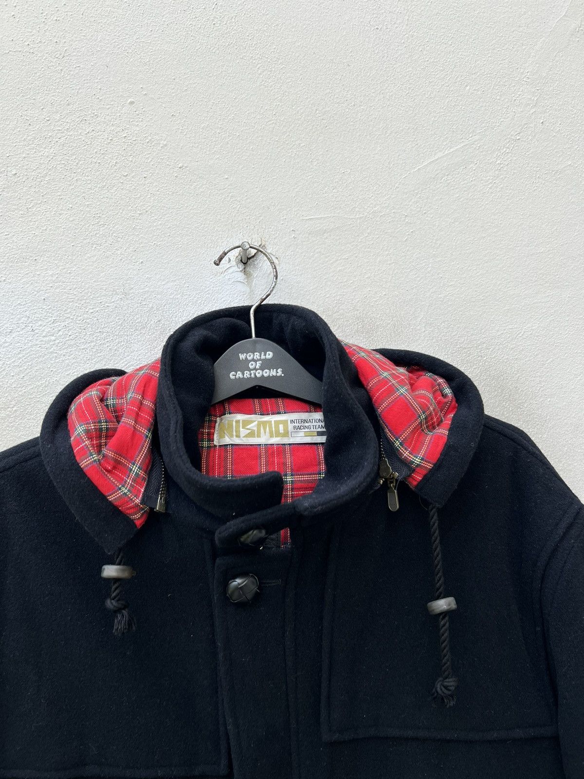 Japanese Brand VTG 90s NISMO International Racing Black Wool Duffel Jacket Size US L / EU 52-54 / 3 - 5 Thumbnail