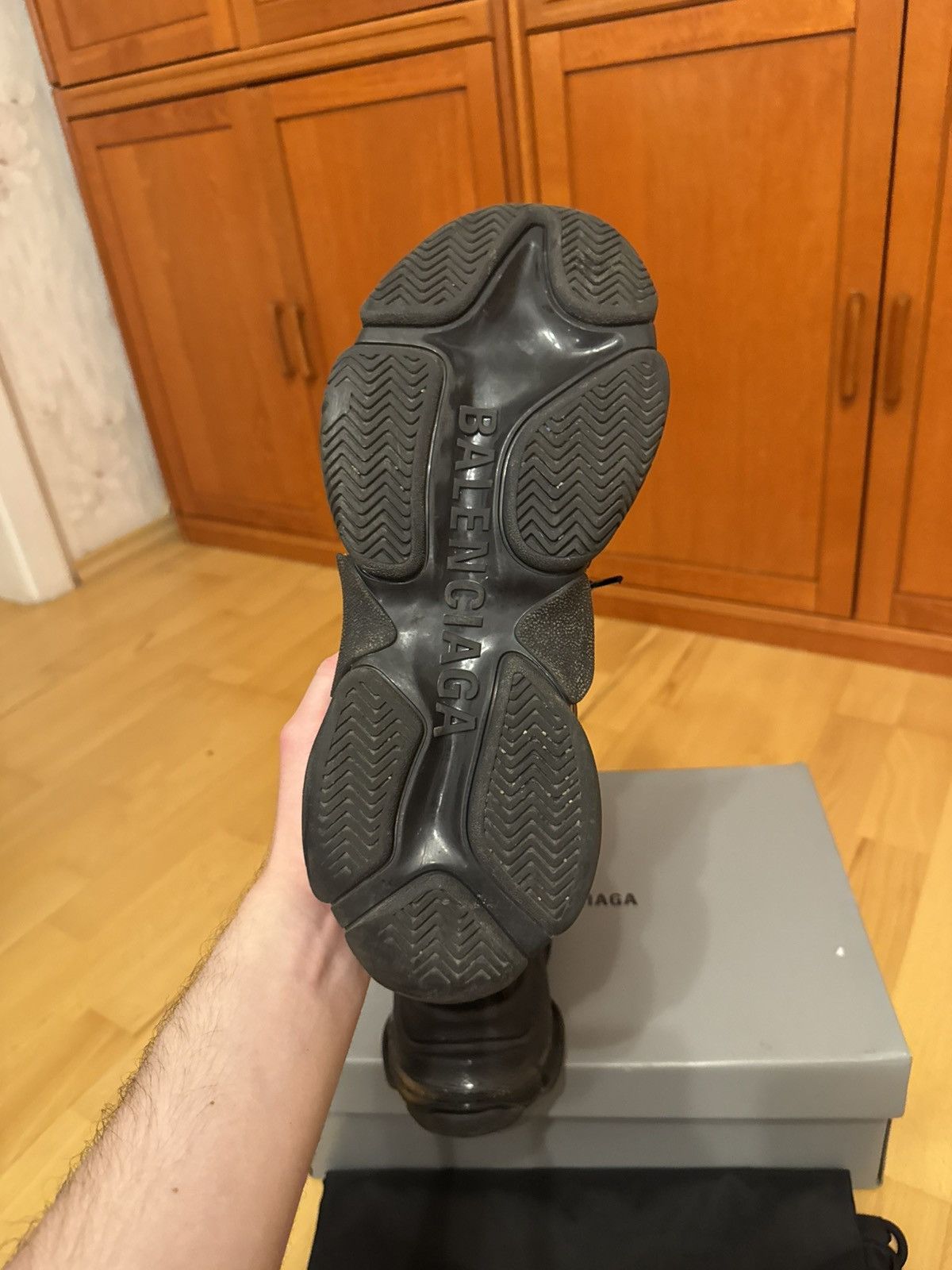 Balenciaga Balenciaga Triple S Triple Black Size US 9 / EU 42 - 9 Thumbnail