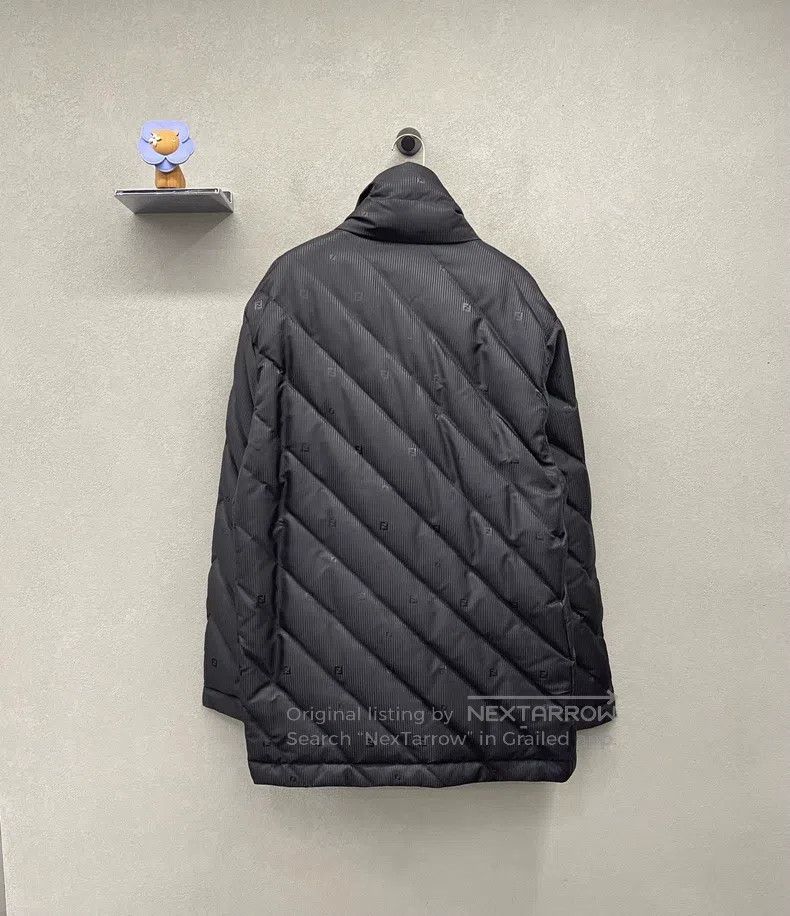 Fendi Fendi Black stand collar down jacket with hidden logo, nyl Size US L / EU 52-54 / 3 - 2 Thumbnail
