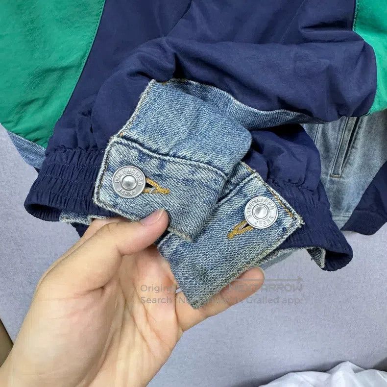 Other Balenciaga Front and back pieced embroidered denim jacket Size US L / EU 52-54 / 3 - 5 Thumbnail