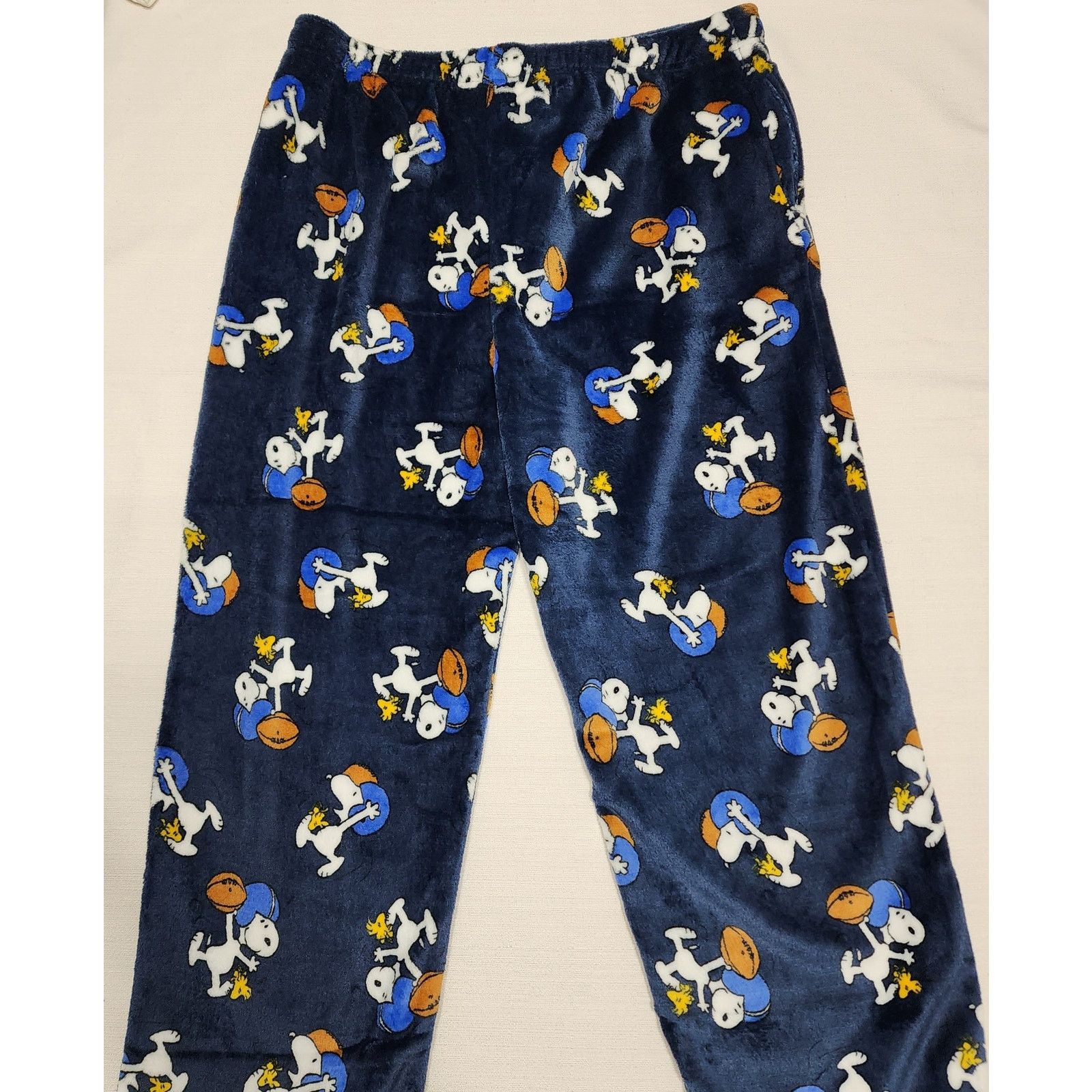 Other Snoopy and Woodstock playing football fleece pajama men Size US 36 / EU 52 - 8 Thumbnail