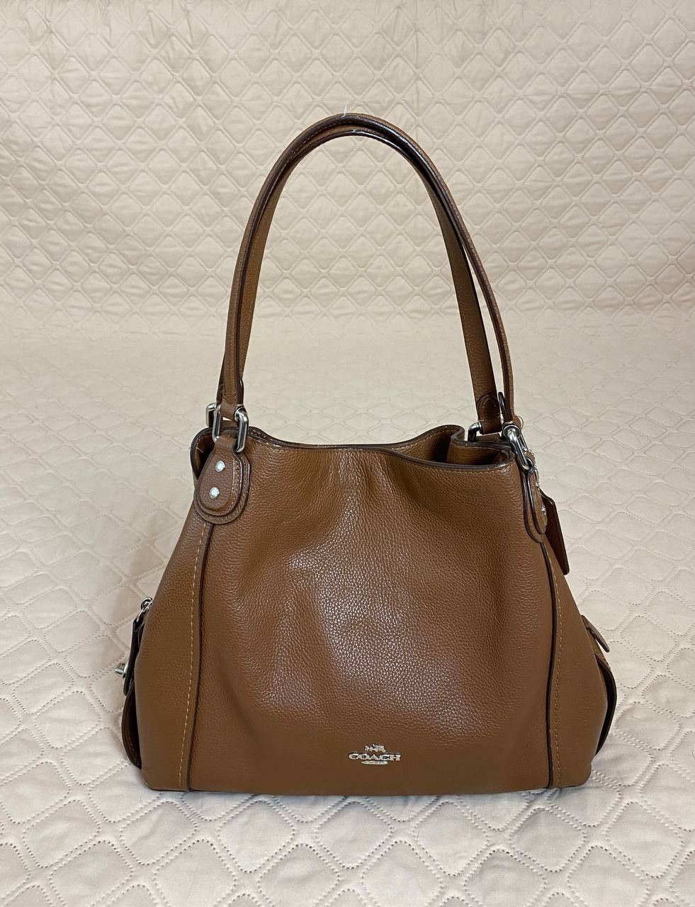 image of Coach New York 57125 Edie Shoulder Bag in Brown, Women's