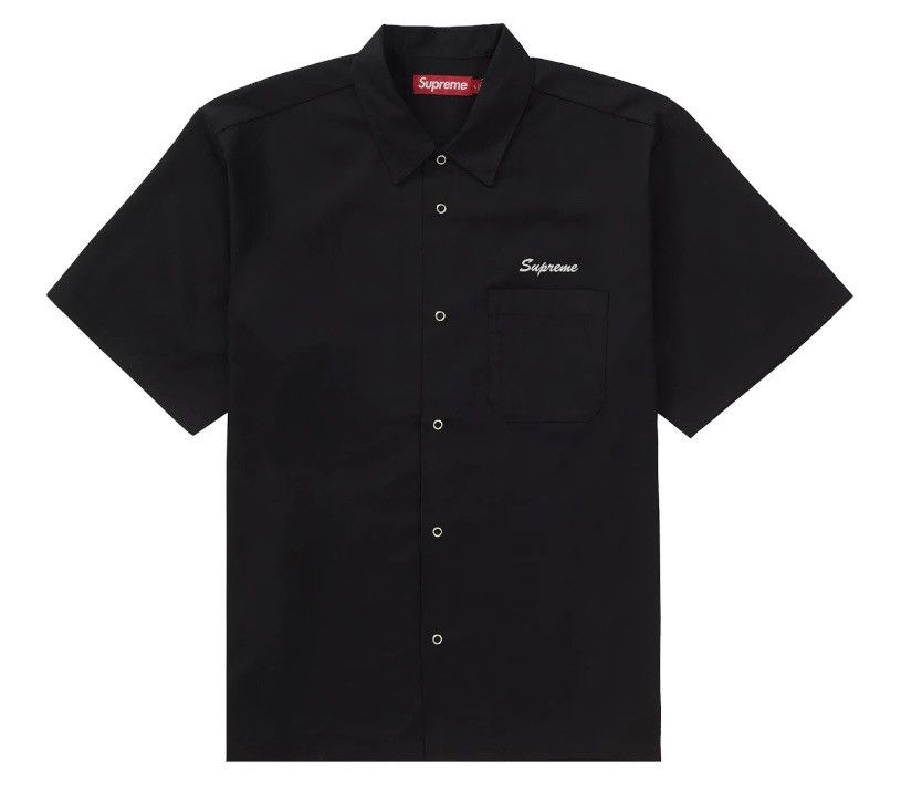 image of Supreme Margaret Keane Teardrop S/s Work Shirt in Black, Men's (Size 2XL)