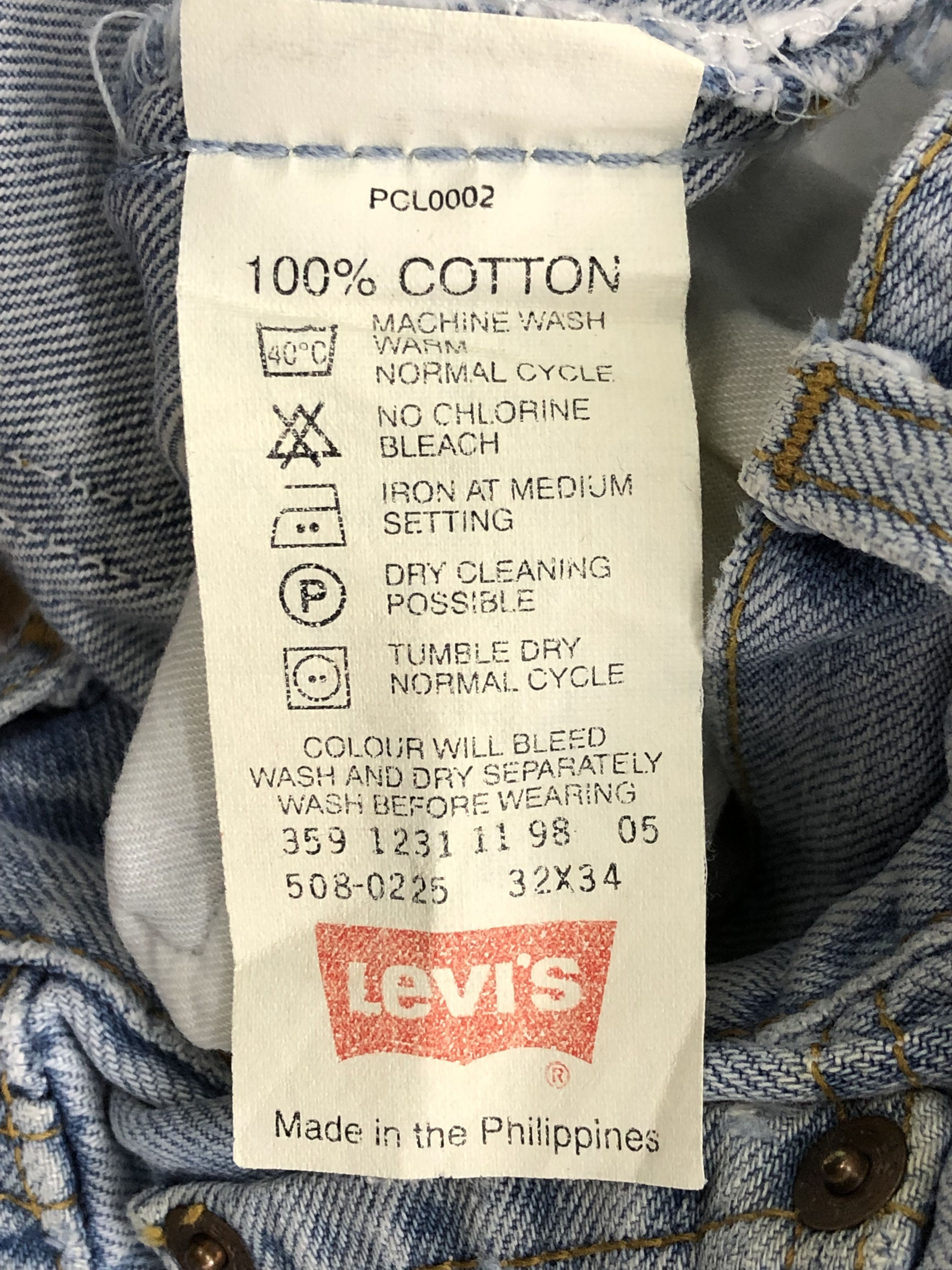 Levi's Vintage Levis 508 Faded Blue Jeans DPP0113 Size US 31 - 6 Thumbnail
