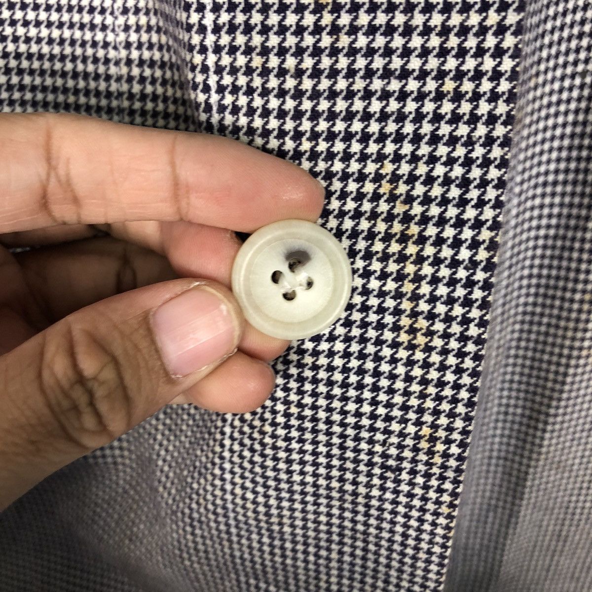 Vintage Vintage H.S.T. Equipment Uniform Houndstooth Coat Size US M / EU 48-50 / 2 - 17 Thumbnail