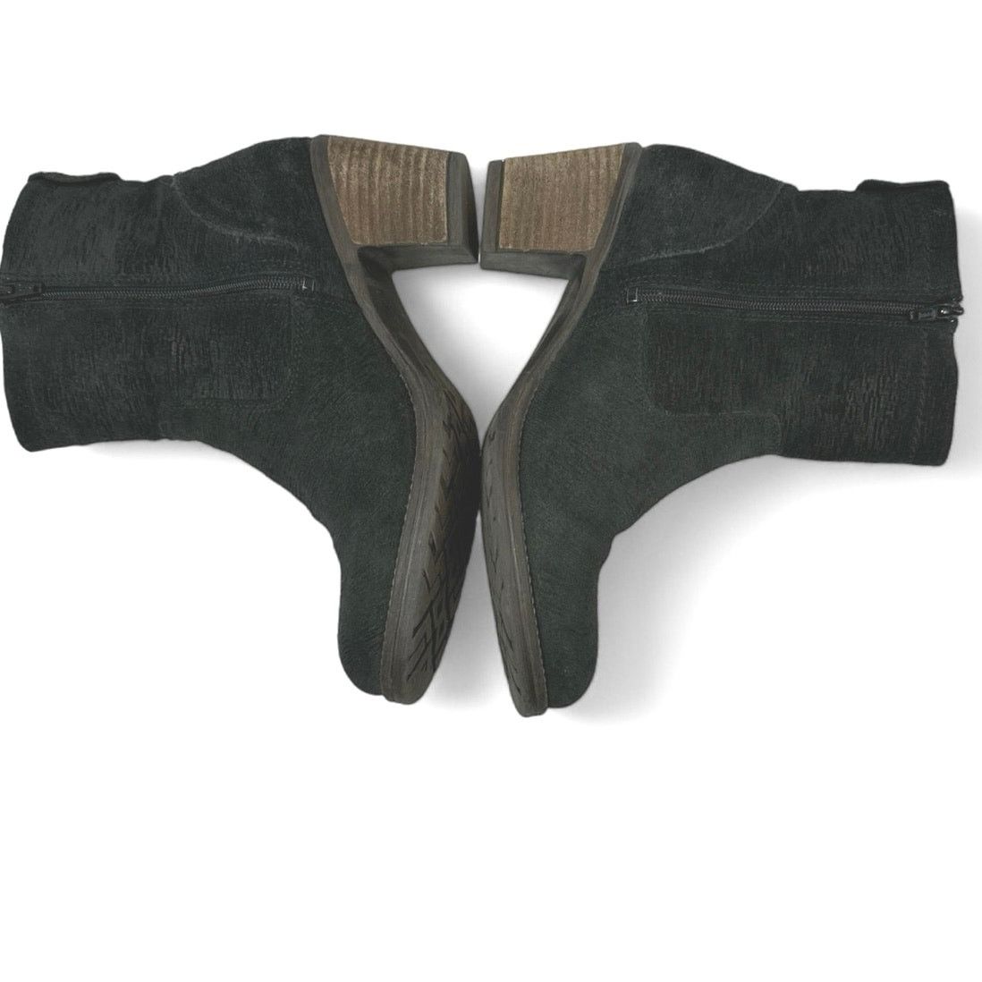 Taos Gray Black Suede Leather Boots women sz 9 Size US 9 / IT 39 - 3 Thumbnail