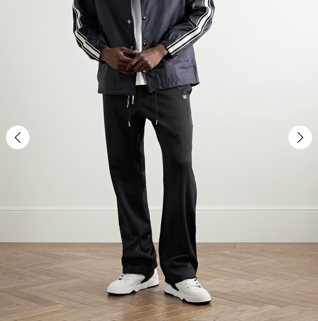 Celine Celine Homme Straight Leg Striped Jersey Sweatpants Size US 30 / EU 46 - 4 Thumbnail