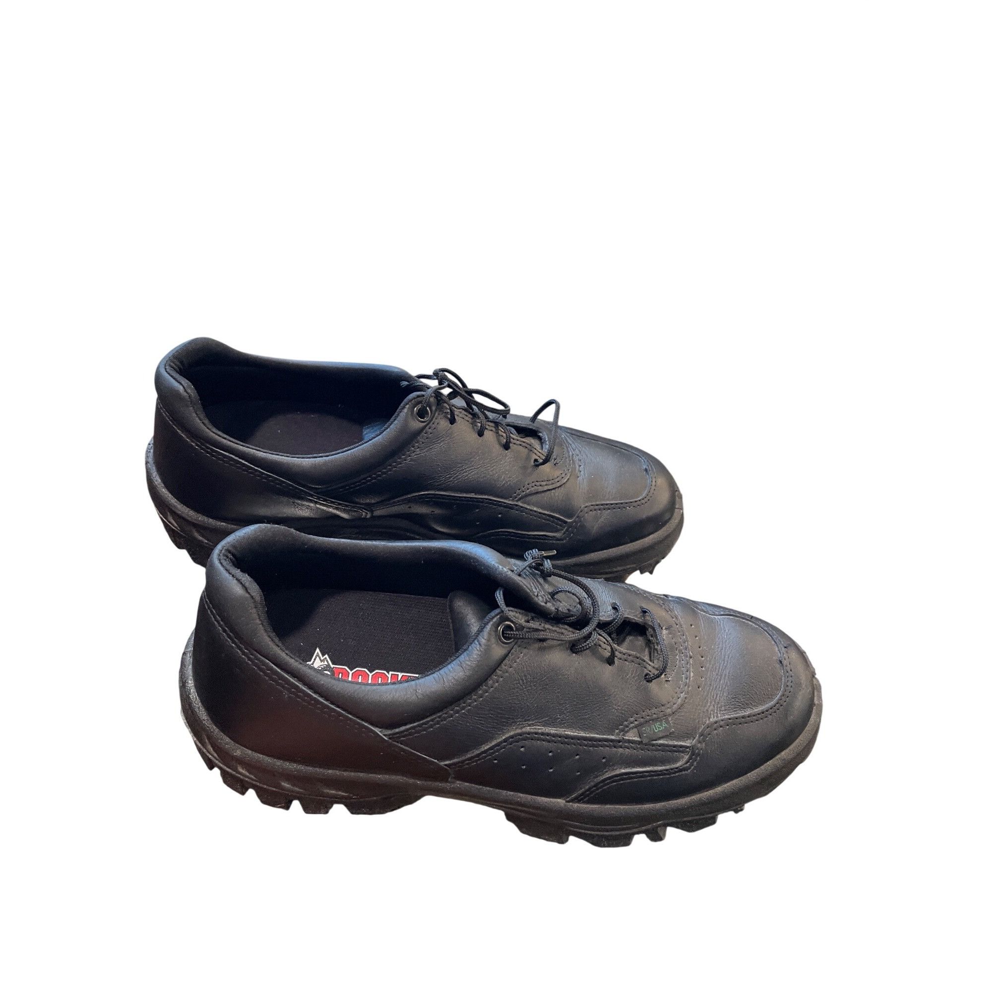 Other Rocky 5001 USPS postal mens black leather slip resist shoes Size US 12 / EU 45 - 3 Thumbnail