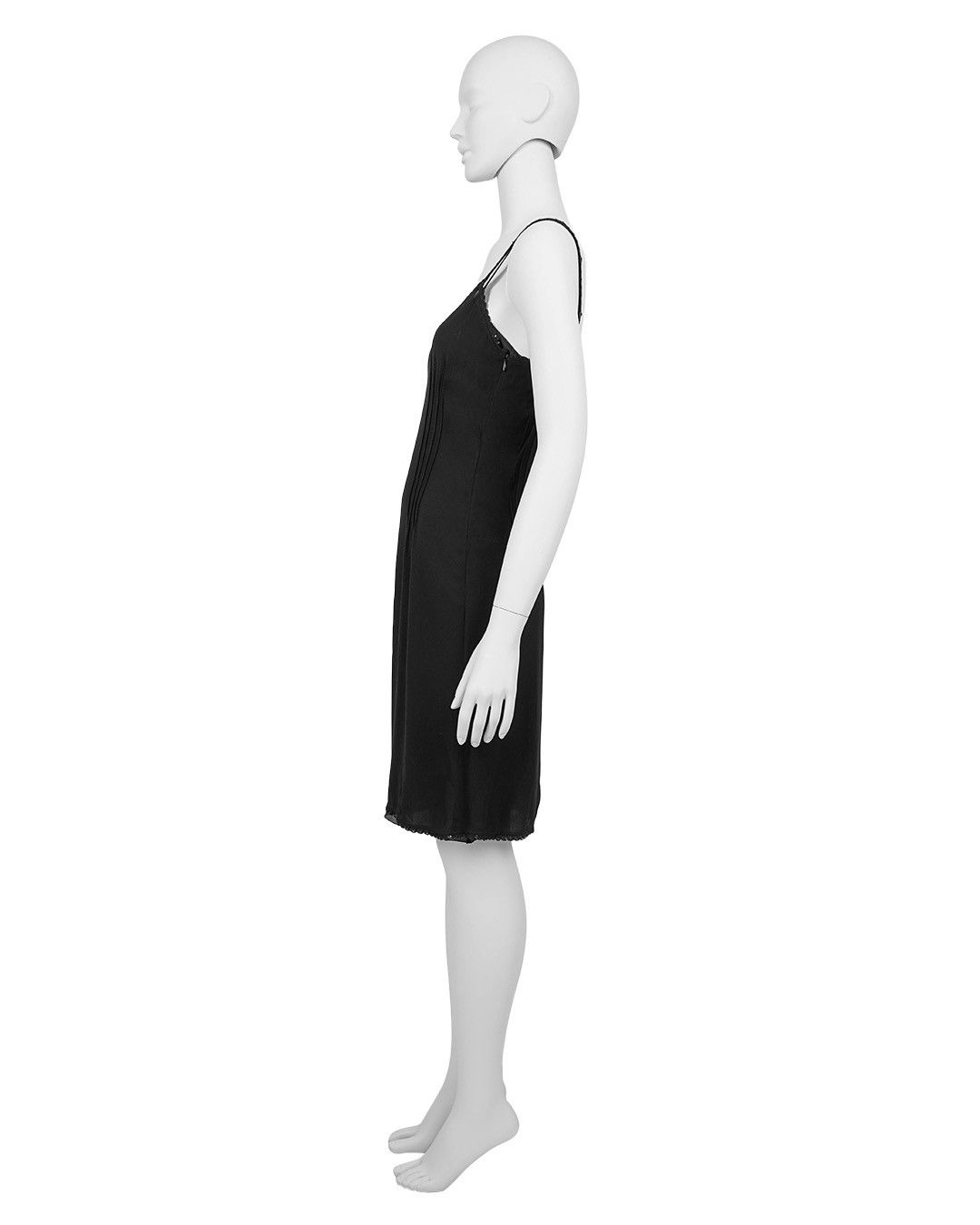 Miu Miu Miu Miu 90s Viscose Black Dress with Sequin Lining Size S / US 4 / IT 40 - 4 Thumbnail