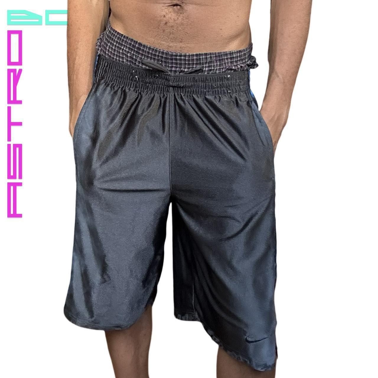 Nike Nike Black/Blue Distressed Basketball Shorts - large Size US 30 / EU 46 - 2 Thumbnail