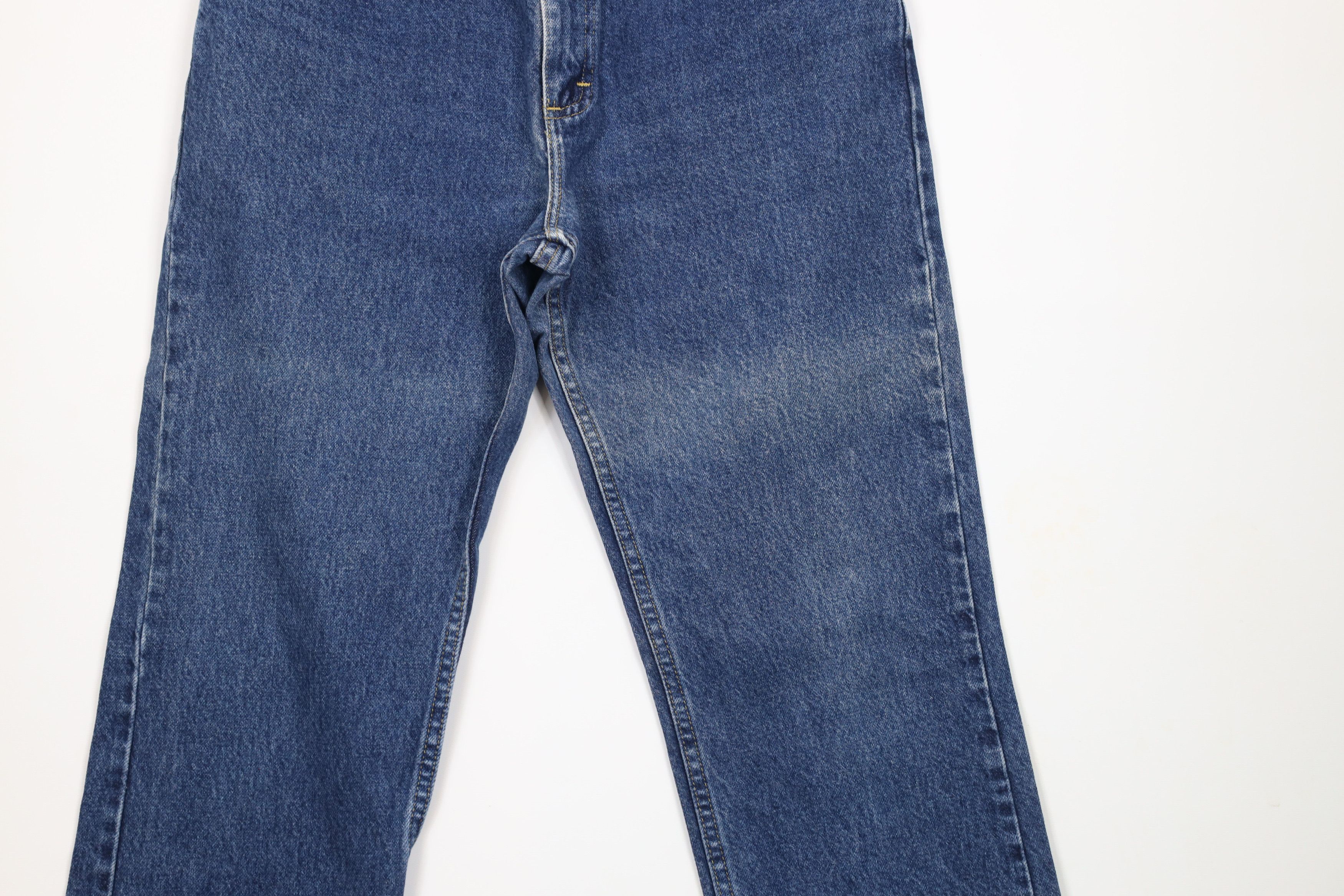 Lee × Vintage Vintage 90s Lee Jeans Straight Leg Denim Jeans Blue Cotton Size US 32 / EU 48 - 3 Thumbnail
