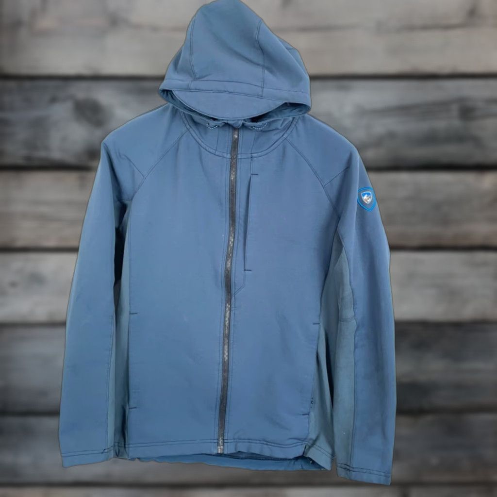 Vintage Kuhl Projeckt Softshell Jacket Men’s Small Gray Blue Hooded Zip Up 1140 Size US S / EU 44-46 / 1 - 1 Thumbnail