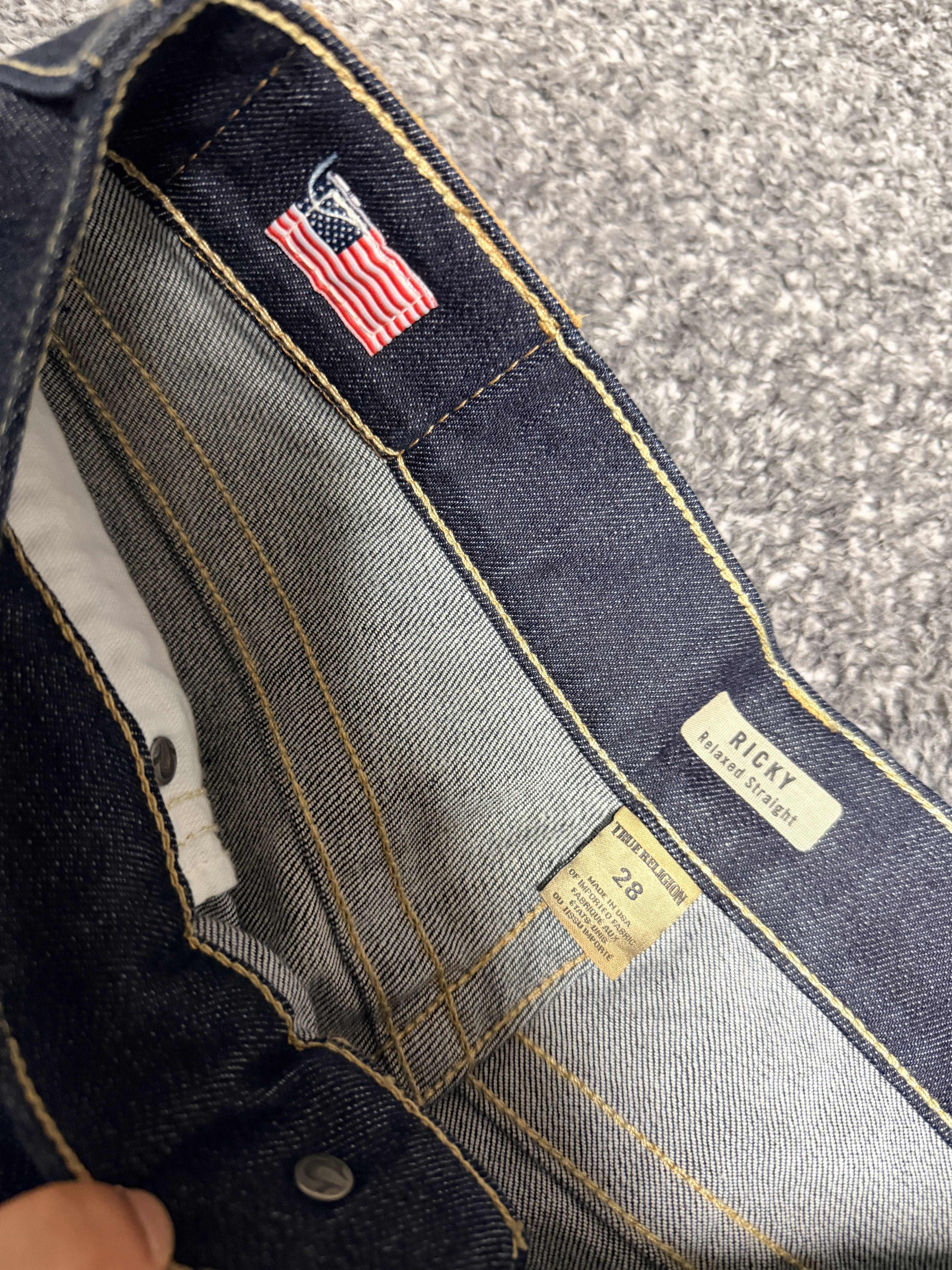 True Religion TRUE RELIGION RICKY JEANS (2013) Size US 28 / EU 44 - 4 Thumbnail