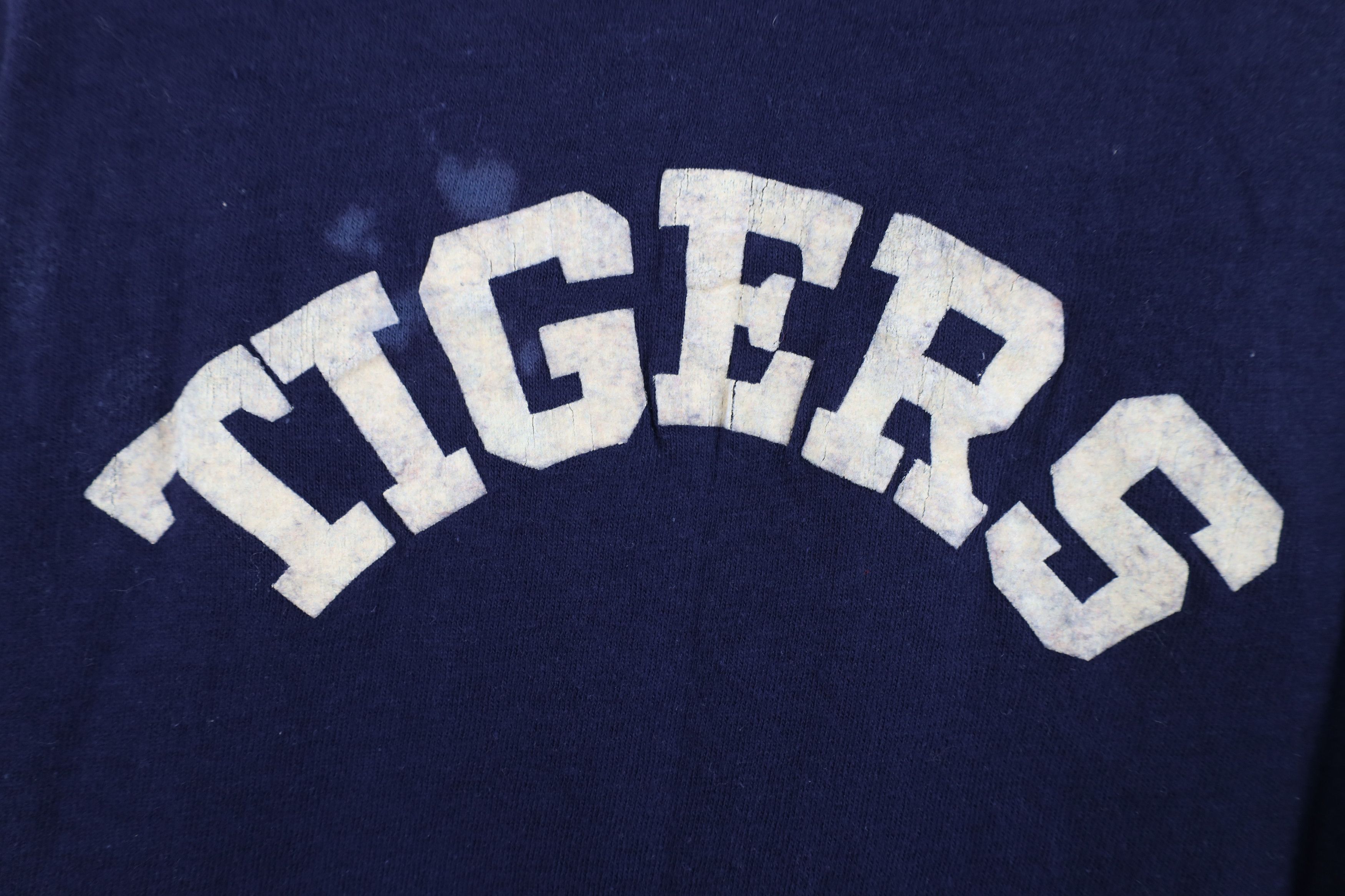 Vintage Vintage 70s Euclid Tigers Baseball T-Shirt Navy Blue USA Size US XS / EU 42 / 0 - 10 Thumbnail