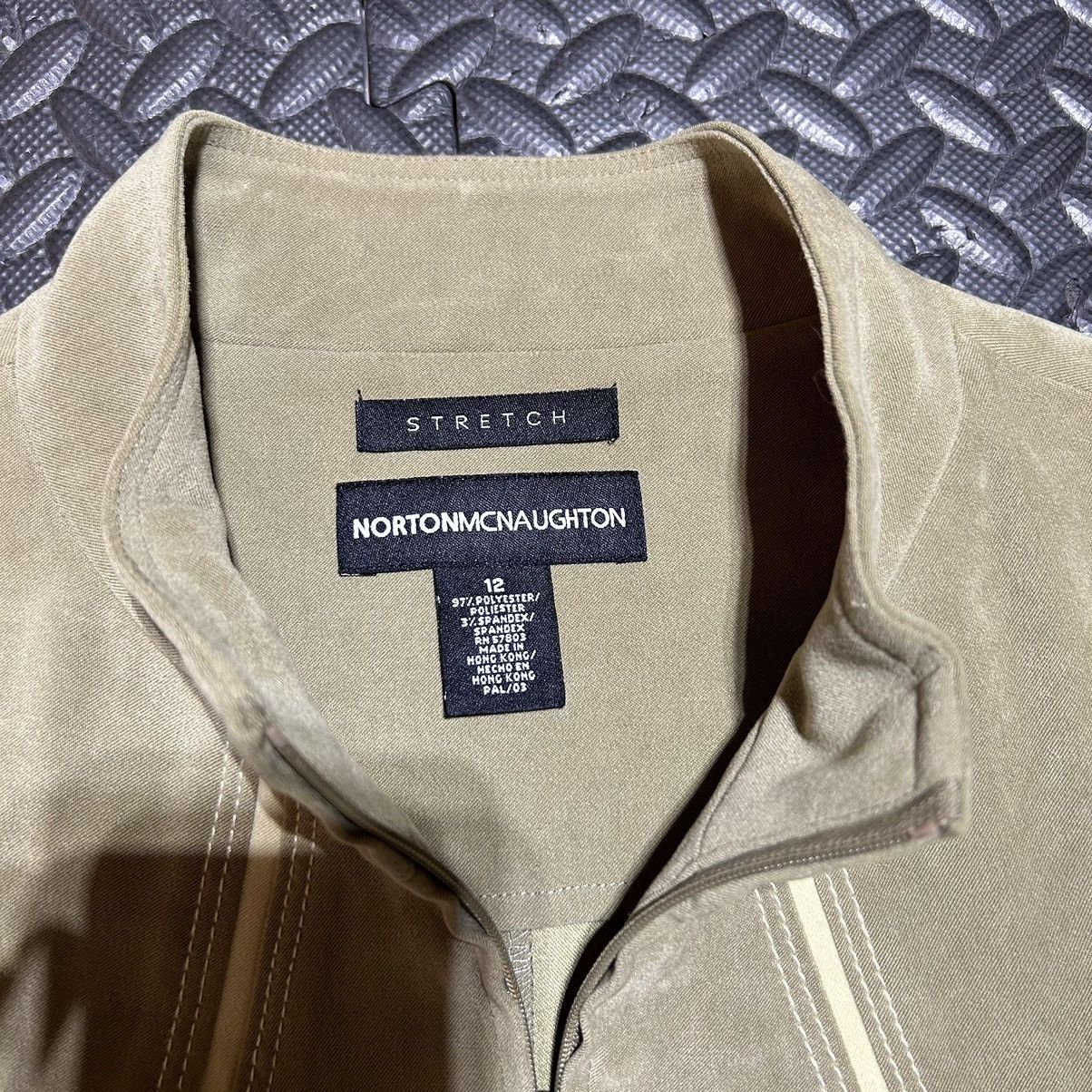 Designer × Other Norton McNaughton Jacket Womens 12 Green Zip Up Stretch Size XL / US 12-14 / IT 48-50 - 2 Thumbnail