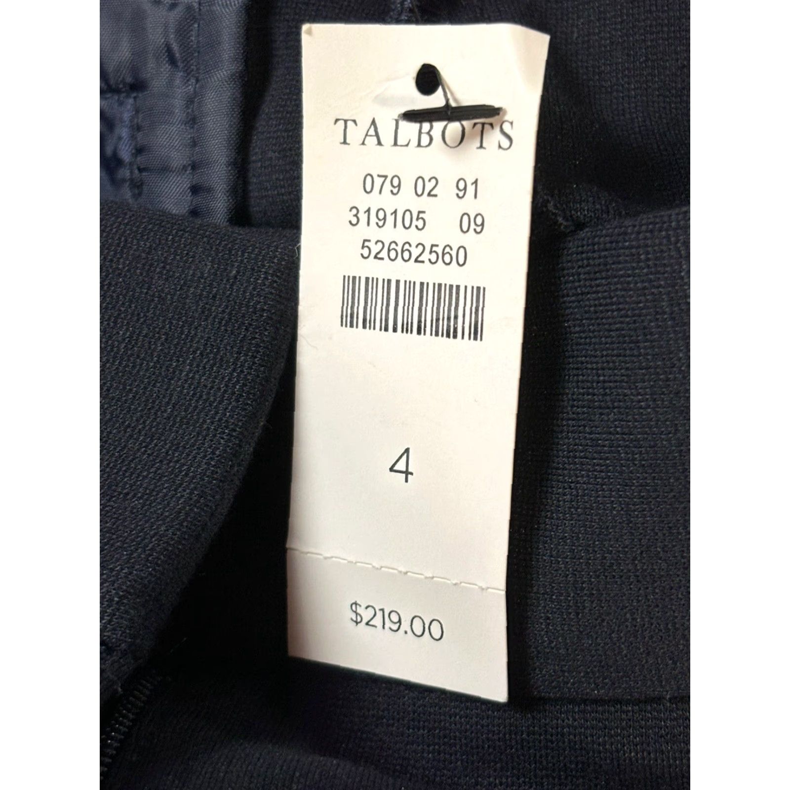 Talbots Talbots Knit Dress Pants Women, Size 4, Navy Blue, Career Business, Rayon Blend Size 27" / US 4 / IT 40 - 7 Thumbnail