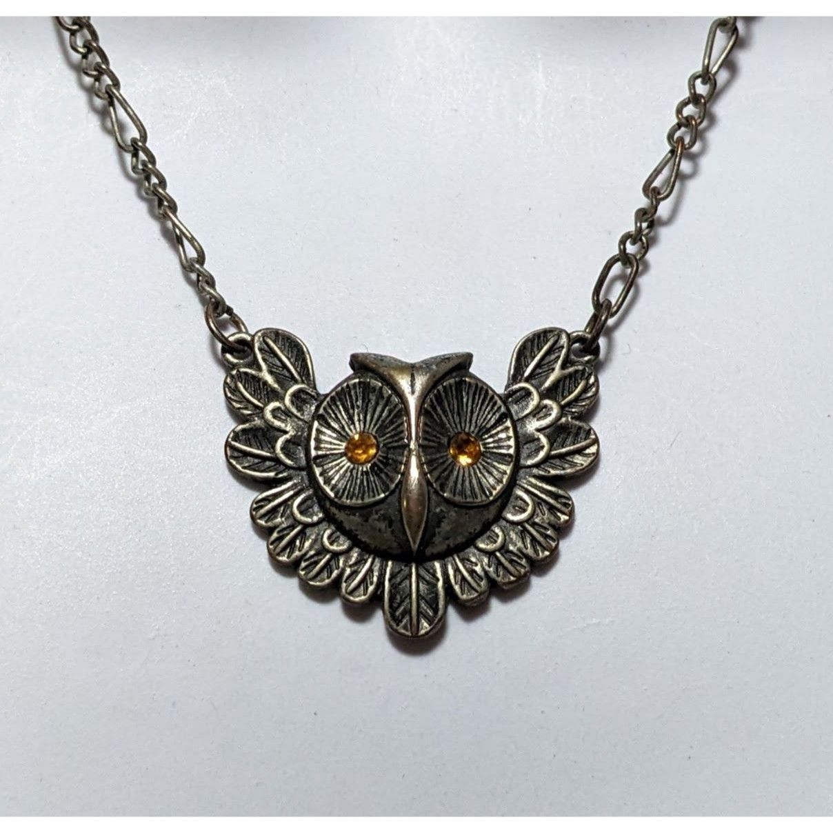 Other Steampunk Golden Eye Owl Necklace Size ONE SIZE - 7 Thumbnail
