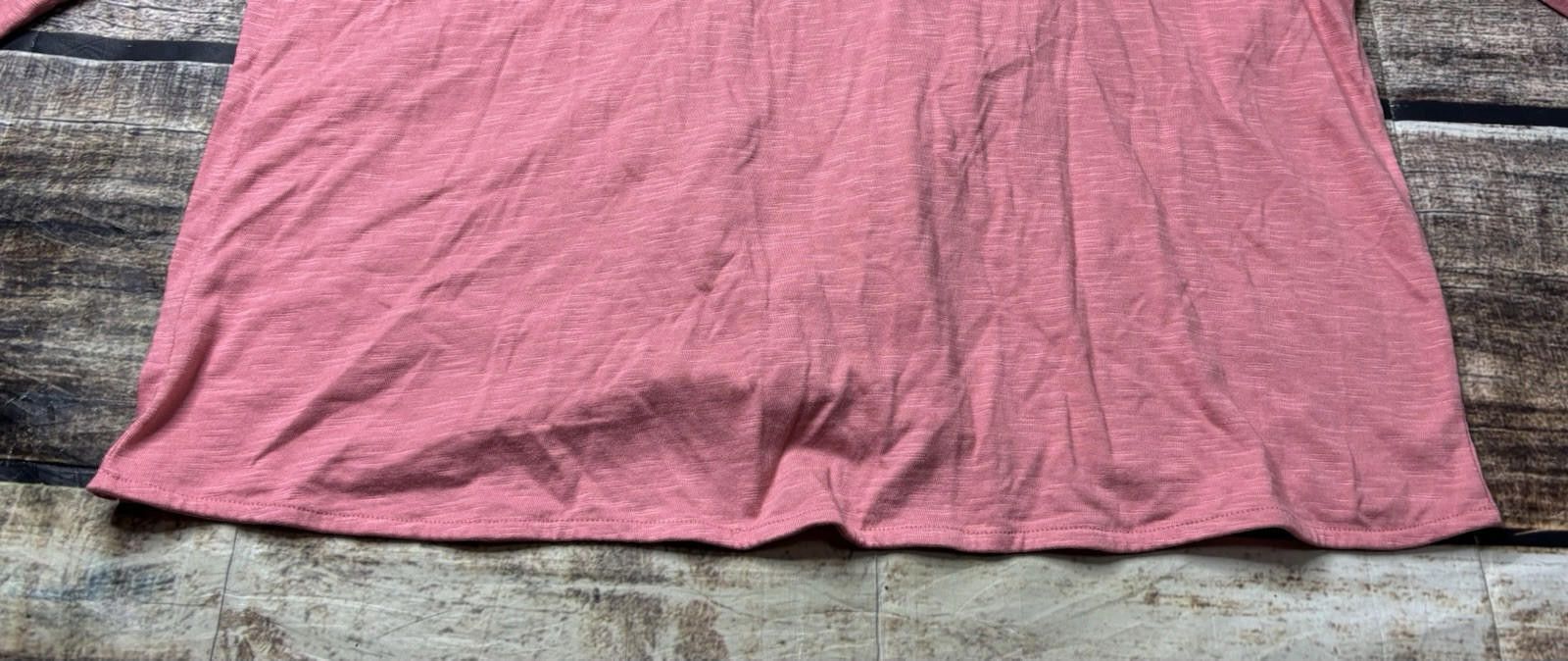 J. Jill Pure J Jill Top Womens XL Cotton Cross Front Pink Button $69 Size XL / US 12-14 / IT 48-50 - 7 Thumbnail